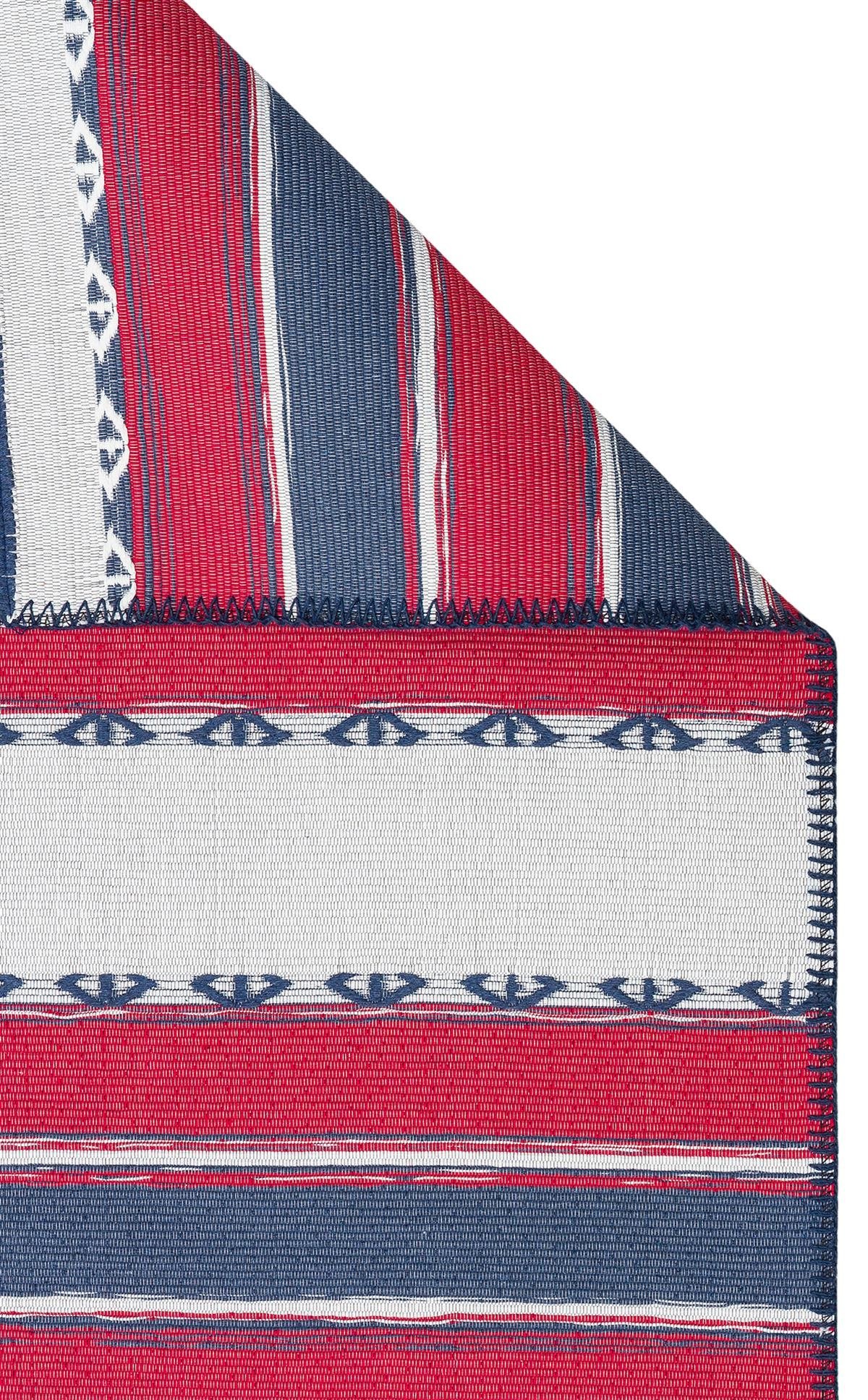 ARYA CRAFT ARC 05 RED NAVY Hav Toz Vermez Yıkanabilir Modern Desenli Dokuma Kilim