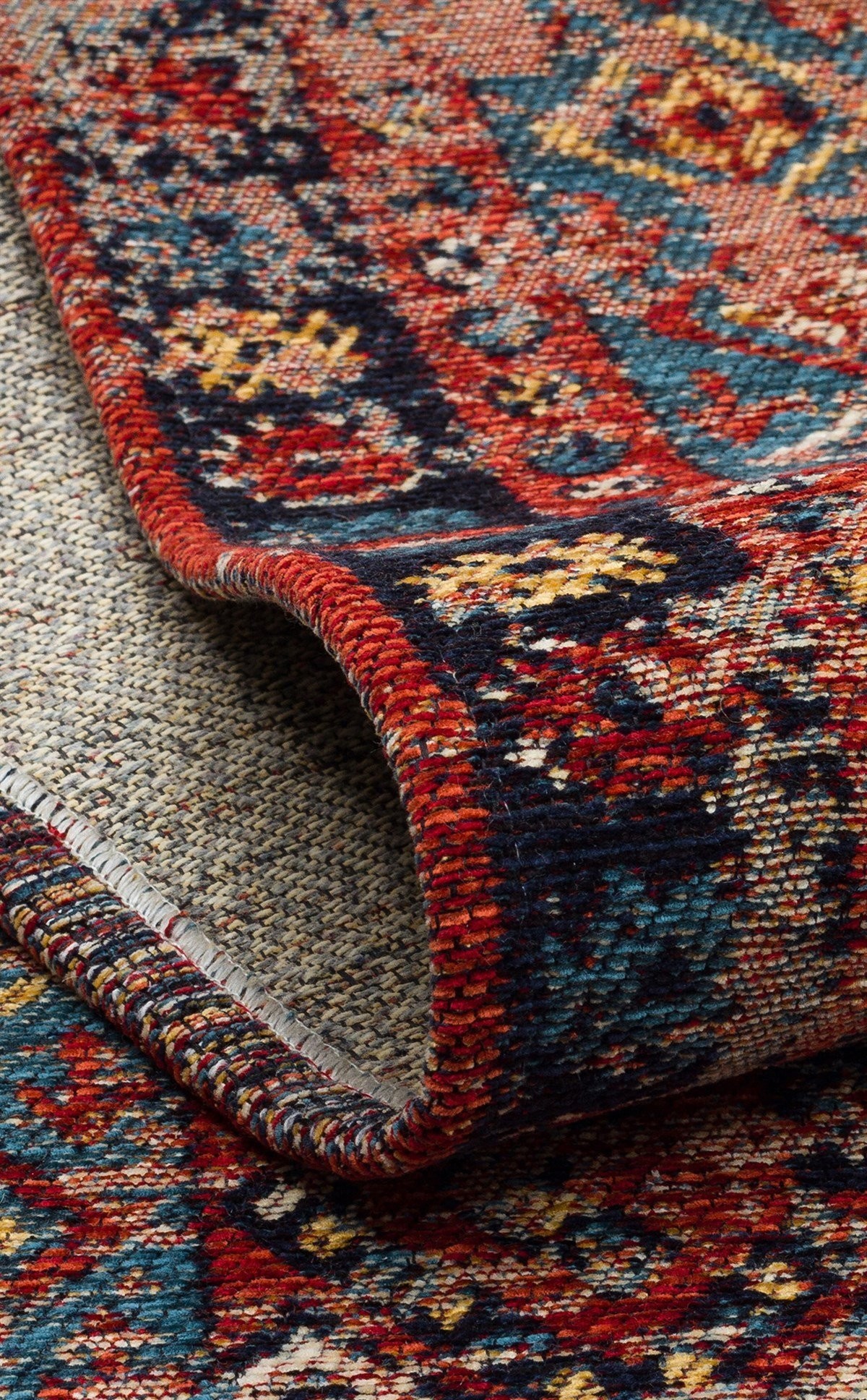 ANADOLU KILIM AND 04 MULTY Anadolu Antik Desenli Yıkanabilir Kaymaz Tabanlı Etnik Kilim