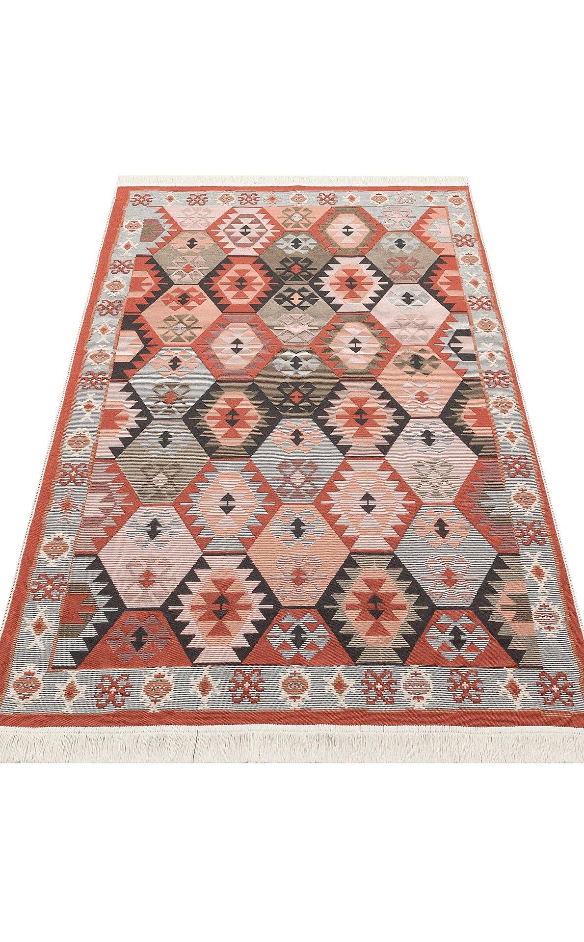 ARYA AR 42 MULTY Yıkanabilir Çift Taraflı Modern Desenli Dokuma Kilim