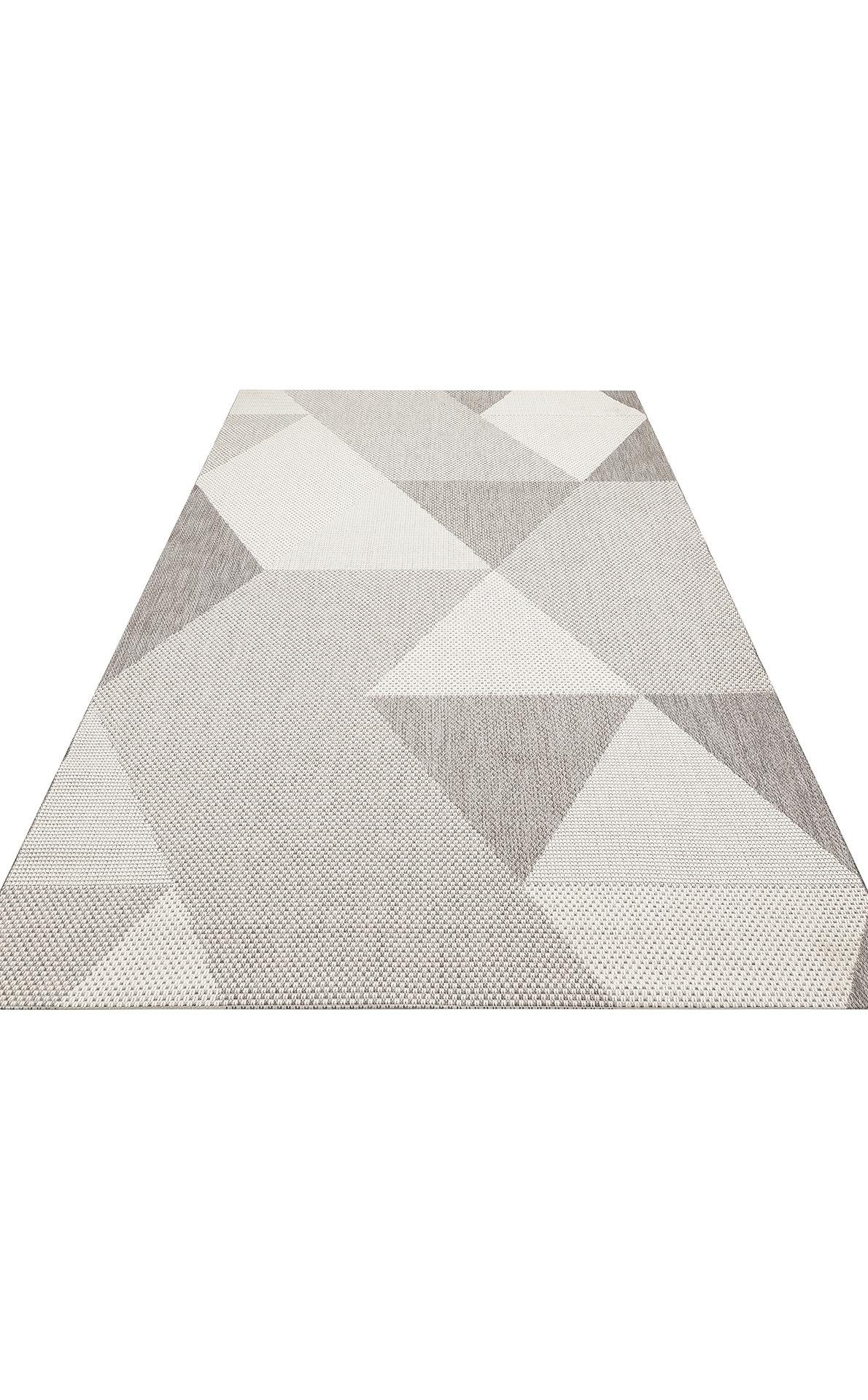 MONO MNO 03 GREY Hav Toz Vermez Kaymaz Tabanlı Şık Kilim