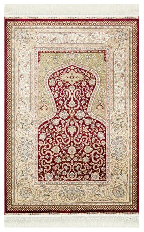 ISFAHAN SECCADE ISF SCD 02 RED Klasik Desenli Yüksek Kalite Sık Dokuma Seccade