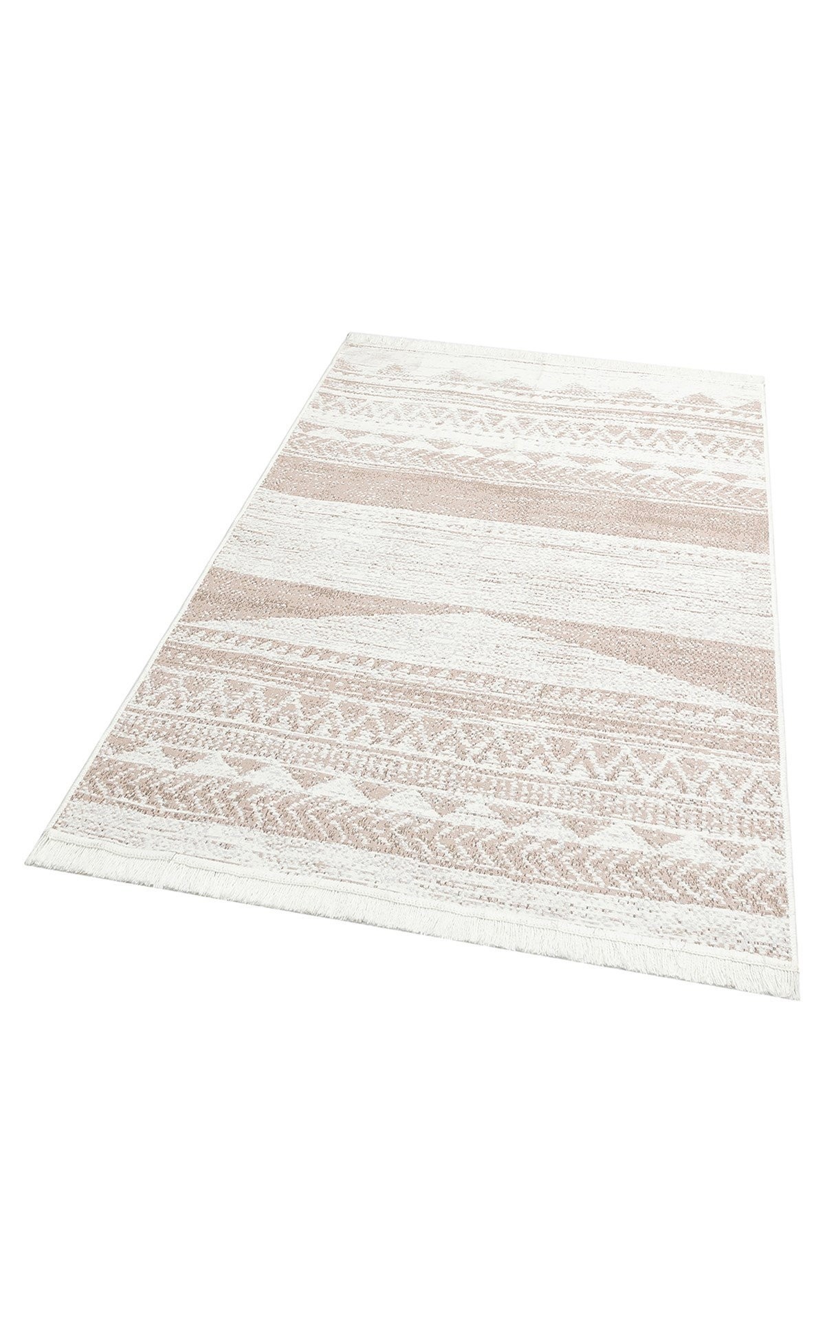 ARYA AR 06 NATURAL Yıkanabilir Çift Taraflı Modern Desenli Dokuma Kilim