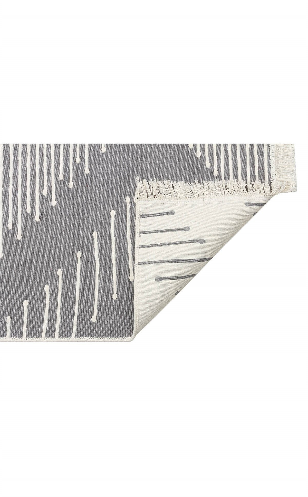 ARYA AR 15 GREY Yıkanabilir Çift Taraflı Modern Desenli Dokuma Kilim