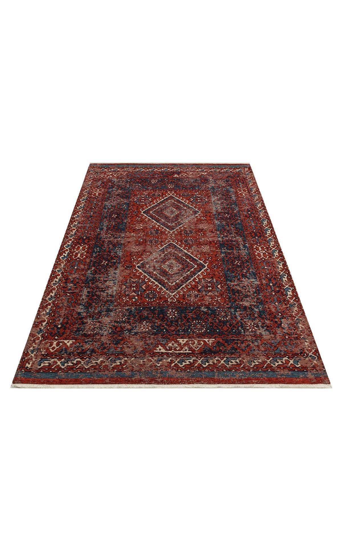 ANADOLU KILIM AND 02 MULTY Anadolu Antik Desenli Yıkanabilir Kaymaz Tabanlı Etnik Kilim