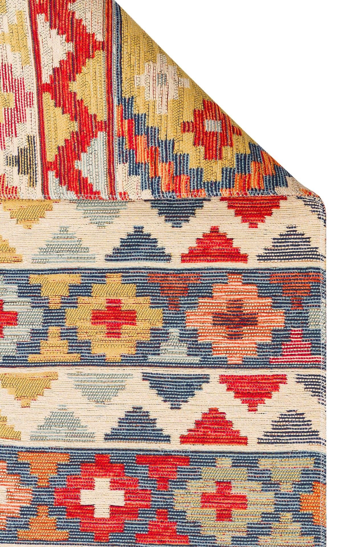 NOMAD NMD 02 AQUA Yıkanabilir, Çift Taraflı Kullanıma Uygun Yumuşak Tuşeli Otantik Kilim