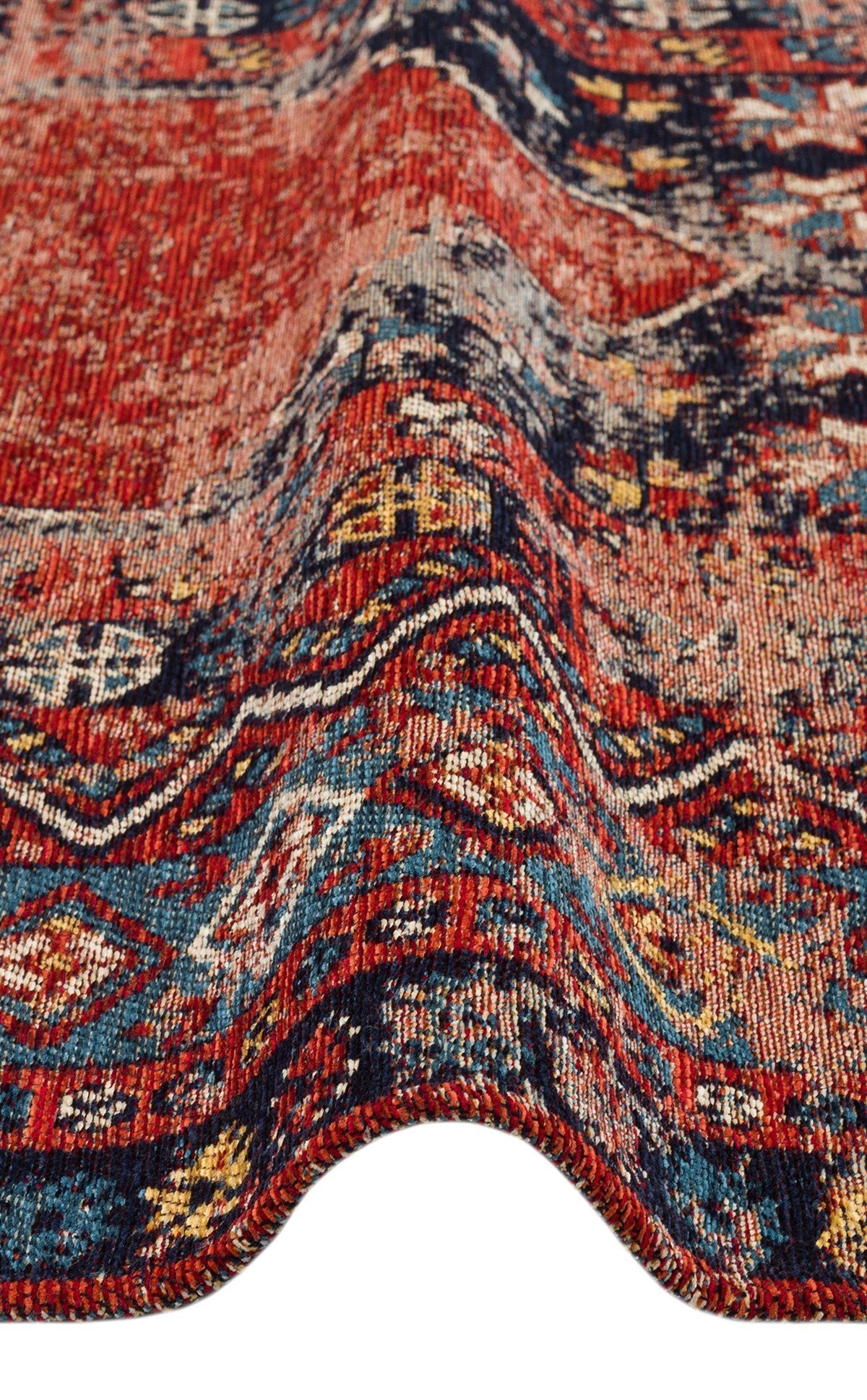 ANADOLU KILIM AND 04 MULTY Anadolu Antik Desenli Yıkanabilir Kaymaz Tabanlı Etnik Kilim