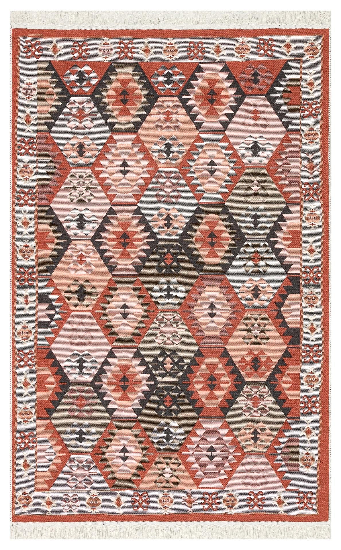 ARYA AR 42 MULTY Yıkanabilir Çift Taraflı Modern Desenli Dokuma Kilim