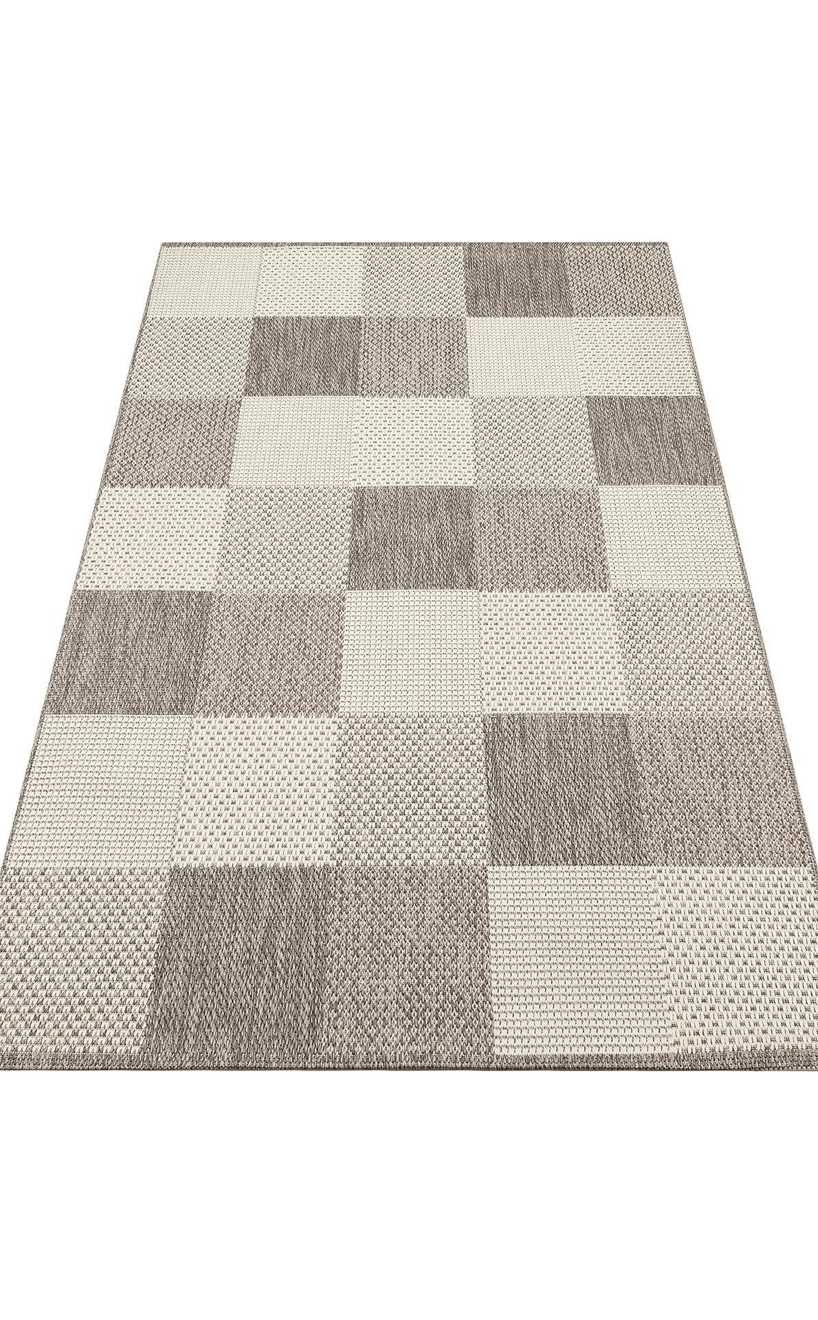 MONO MNO 01 GREY Hav Toz Vermez Kaymaz Tabanlı Şık Kilim