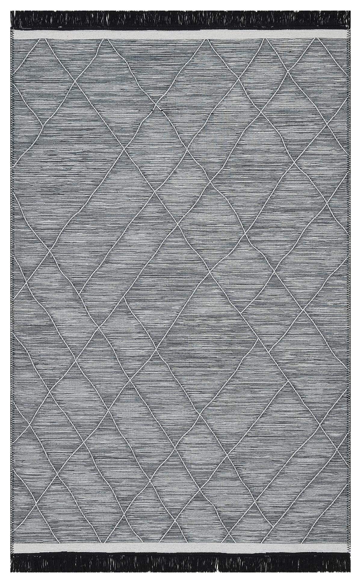 ARYA CRAFT ARC 02 GREY Hav Toz Vermez Yıkanabilir Modern Desenli Dokuma Kilim