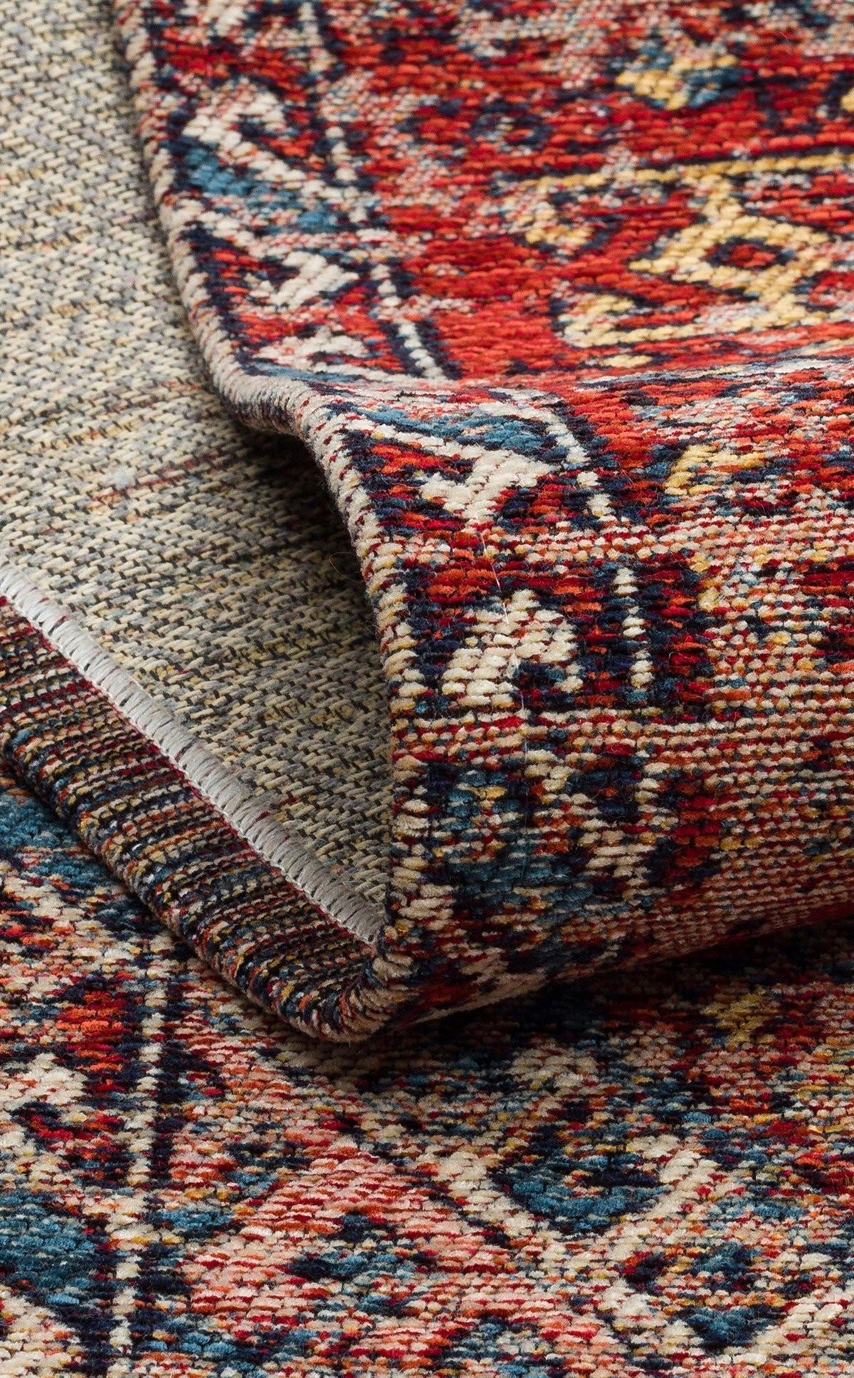 ANADOLU KILIM AND 03 MULTY Anadolu Antik Desenli Yıkanabilir Kaymaz Tabanlı Etnik Kilim