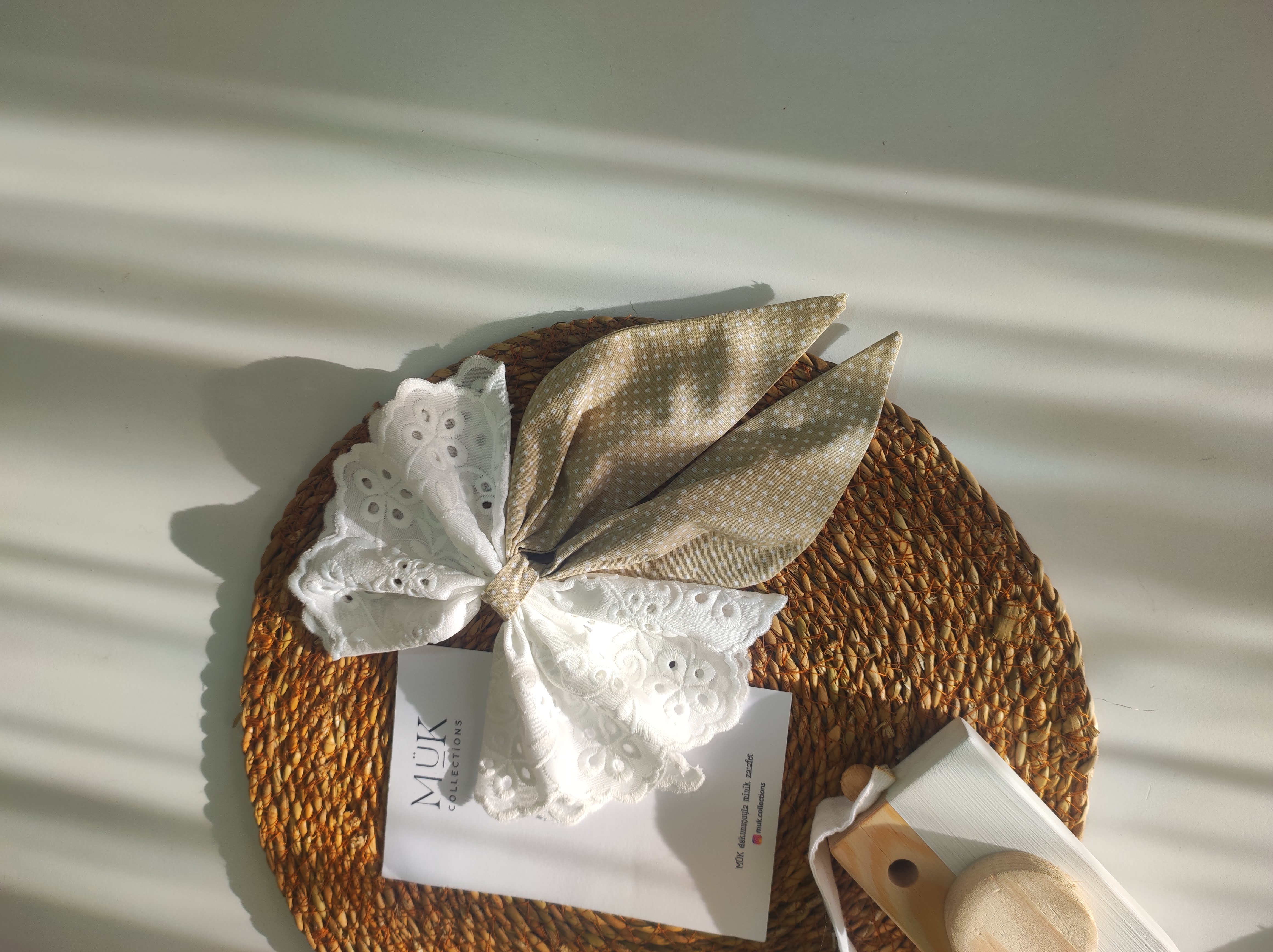 Fisto Pois Toka – Puantiyeli Fiyonk Toka | MÜK Collections - Bej