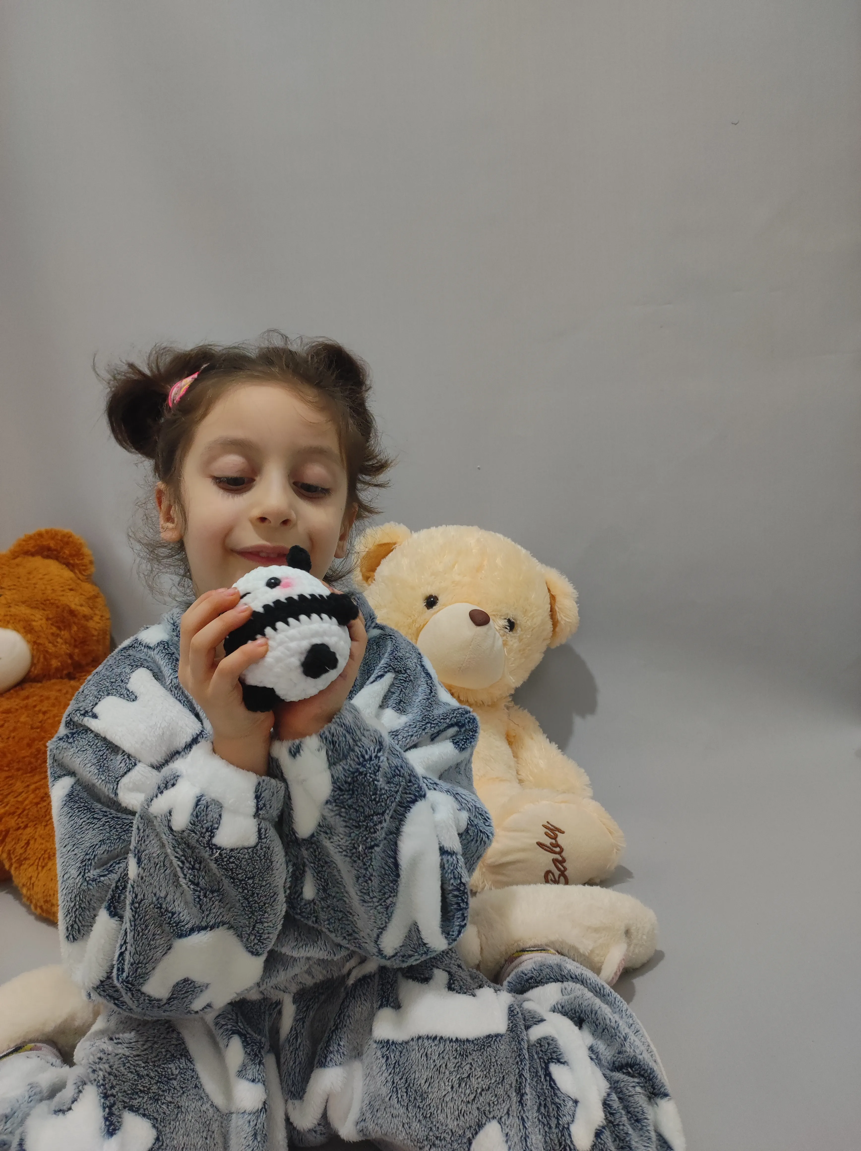 Kutup Ayısı Desenli Welsoft Unisex Çocuk Pijama Takımı