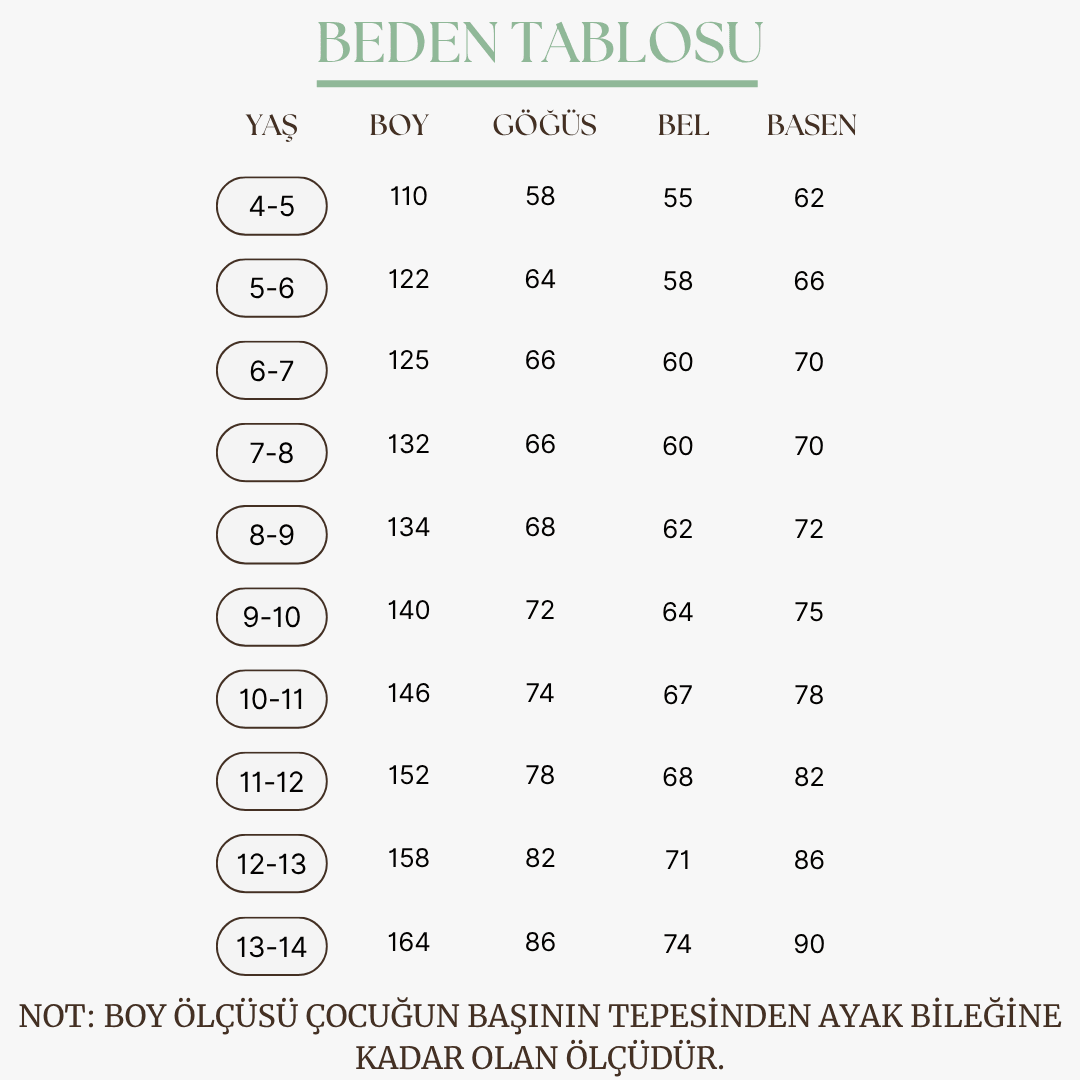 Kız Çocuk Fisto Yaka Uzun Kollu Müslin Elbise - Mük Collections 