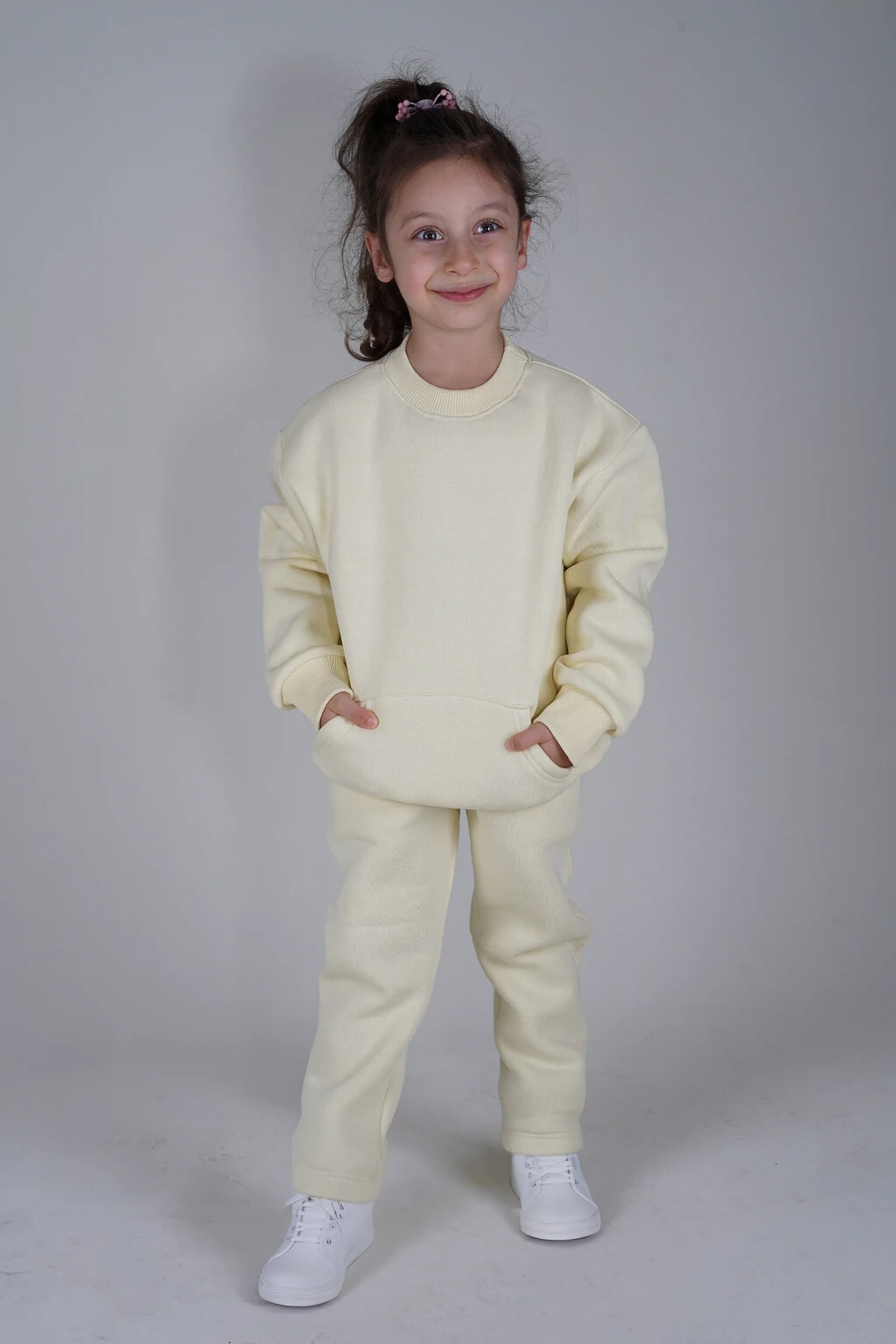 Çocuk Unisex Oversıze Bisiklet Yaka Eşofman Takımı