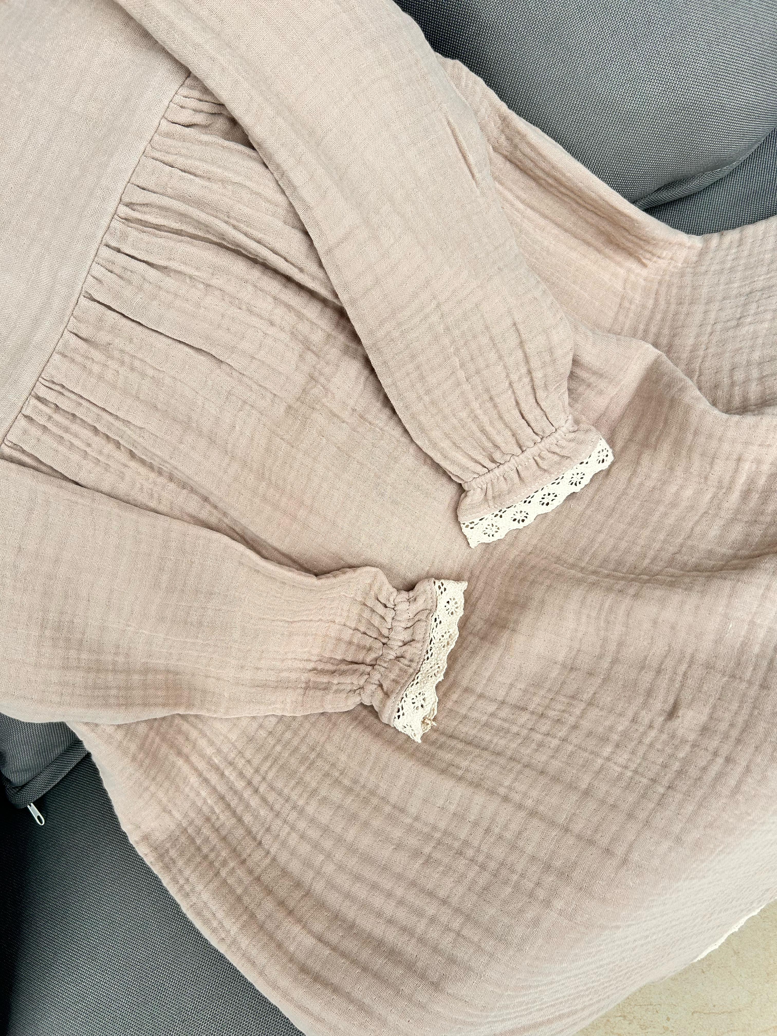 Fisto Çiçeği | Müslin Kız Çocuk Elbisesi