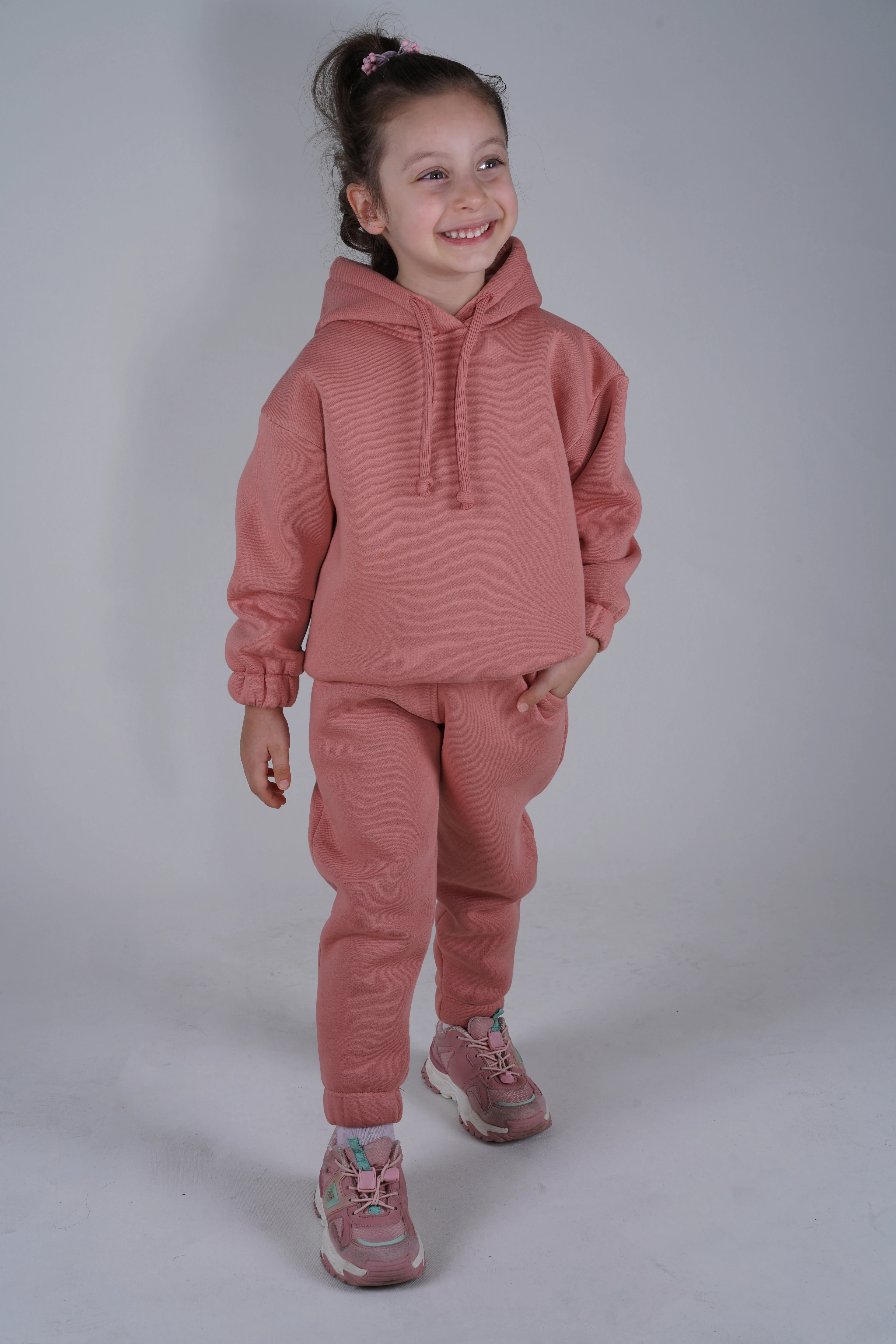 Kız Çocuk Oversize Jogger Eşofman Takımı