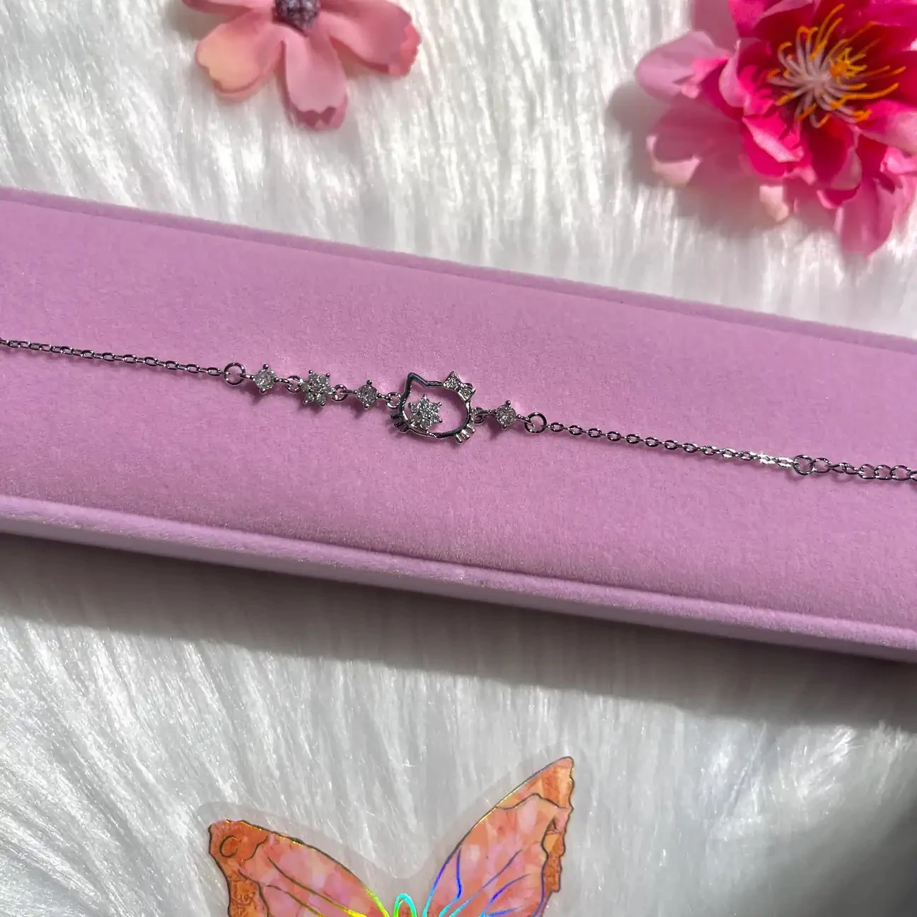 Hello Kitty Set| Pembe Sonsuzluk Gülü Hediye Kutusu