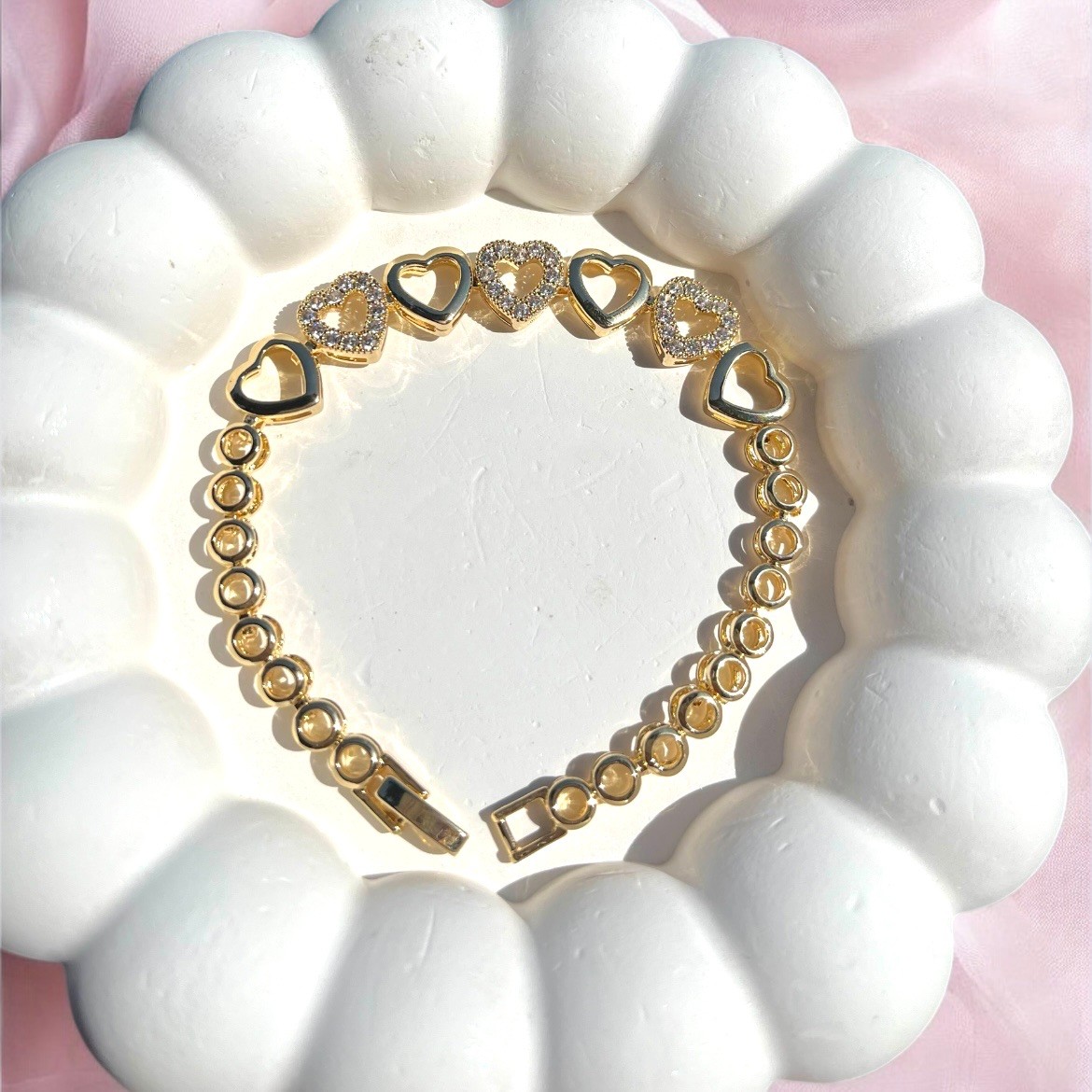 Vip Seri Gold Heart bileklik