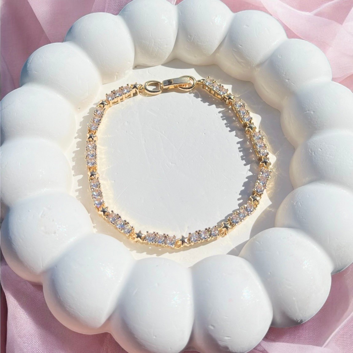 Vip Seri Gold yıldız bileklik