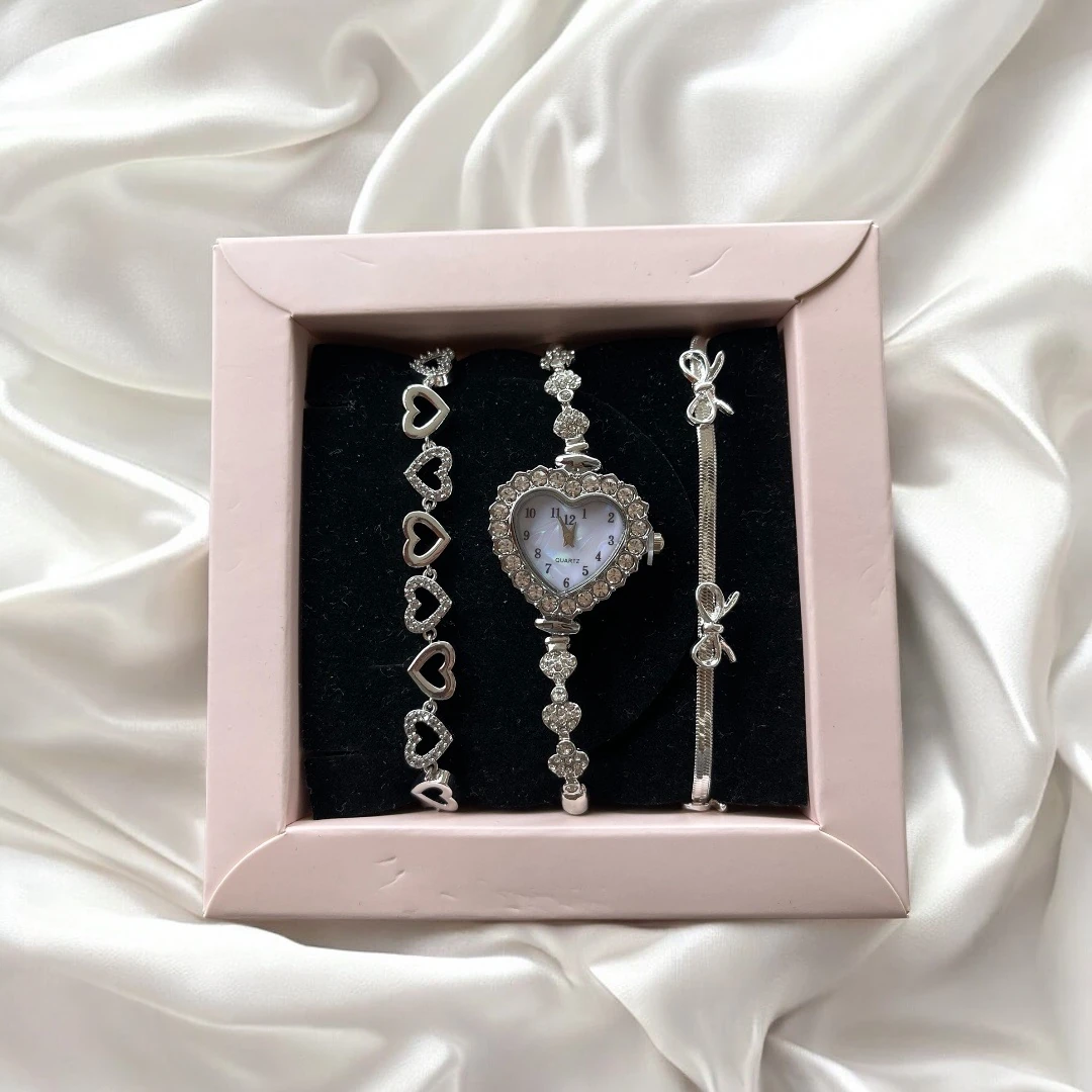 Sınırlı Stok Set | Kalpli saat seti