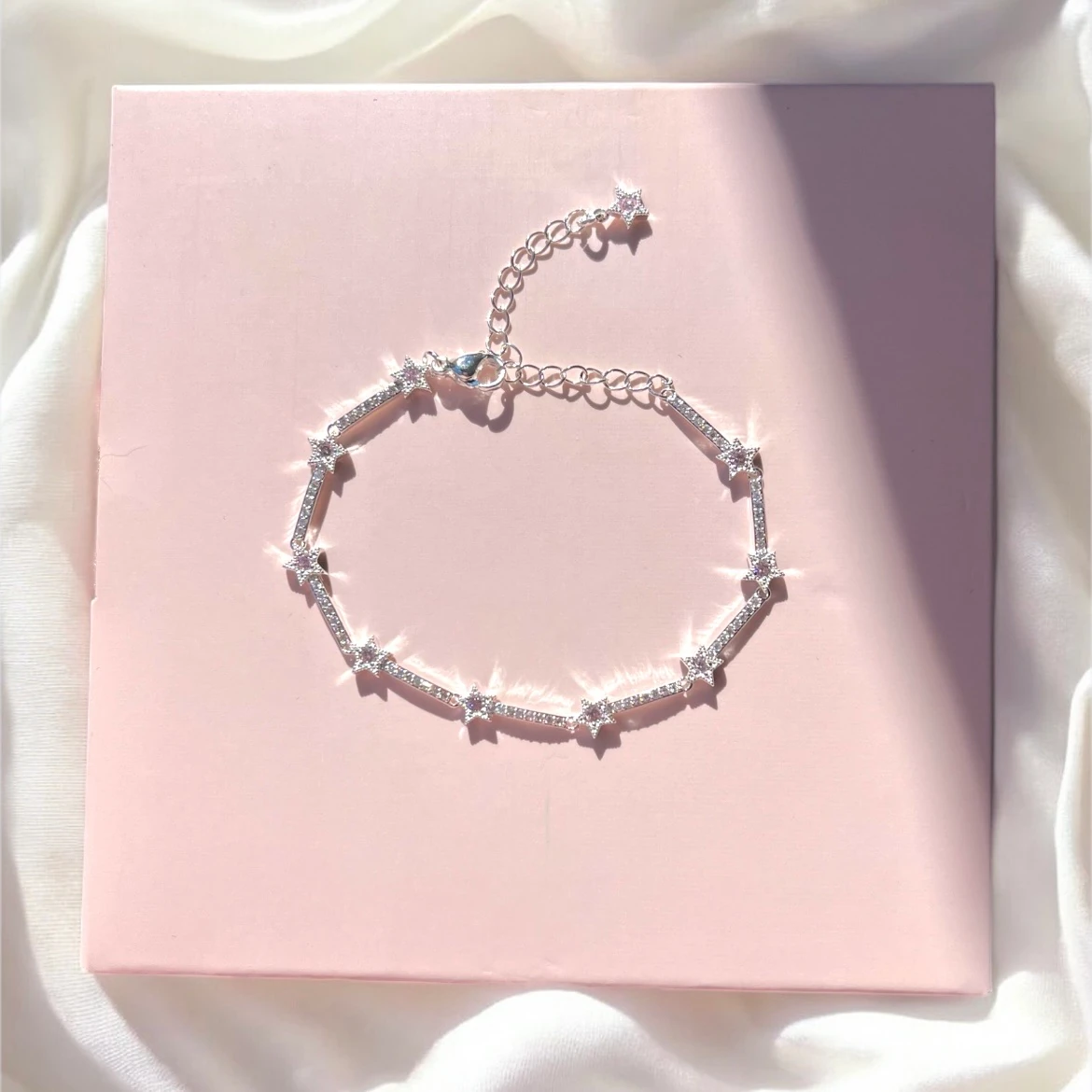 Pembe Masal sonsuzluk gülü | Gökyüzündeki yıldızlar hediye seti