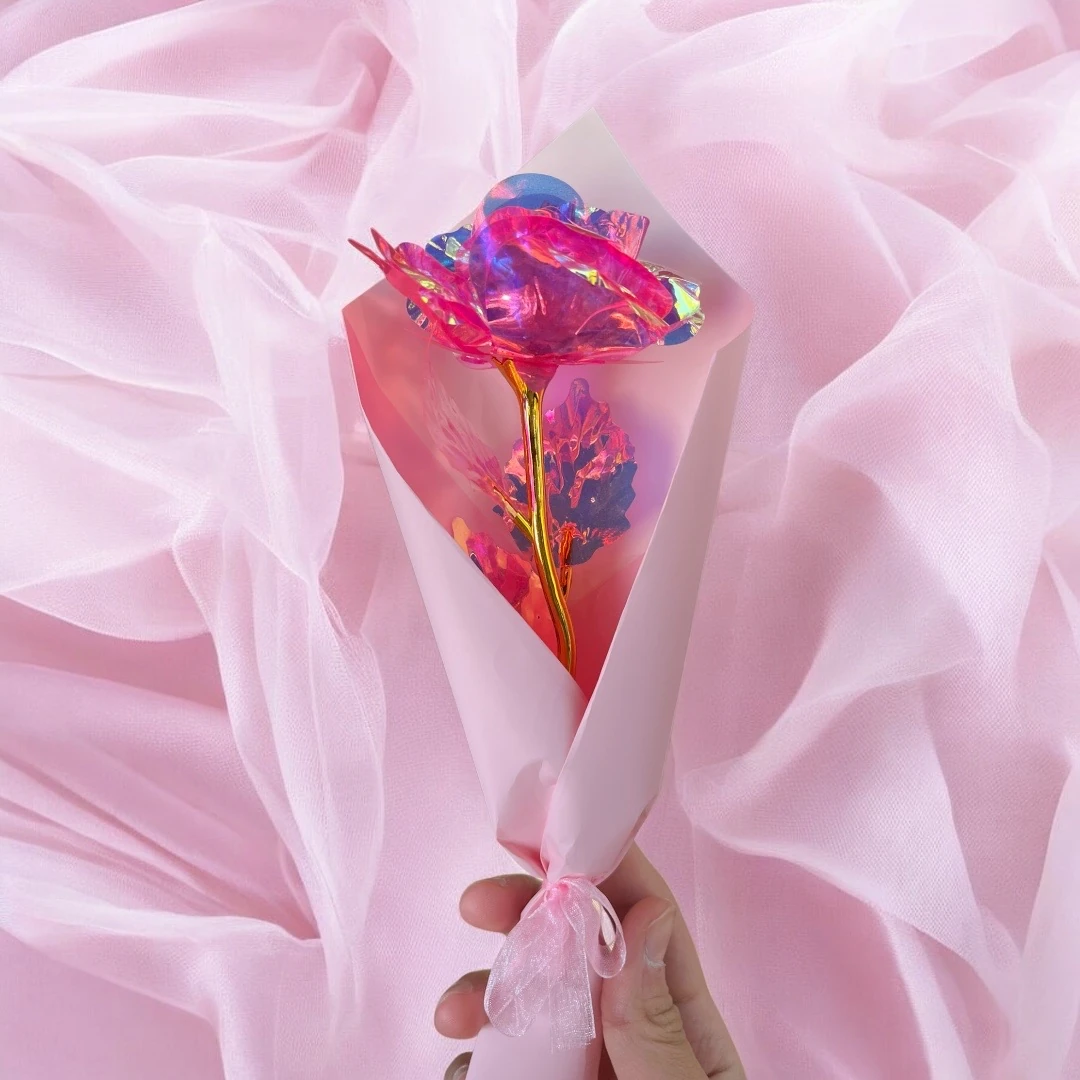 Pembe Kurdele Set| Pembe Sonsuzluk Gülü Hediye Kutusu