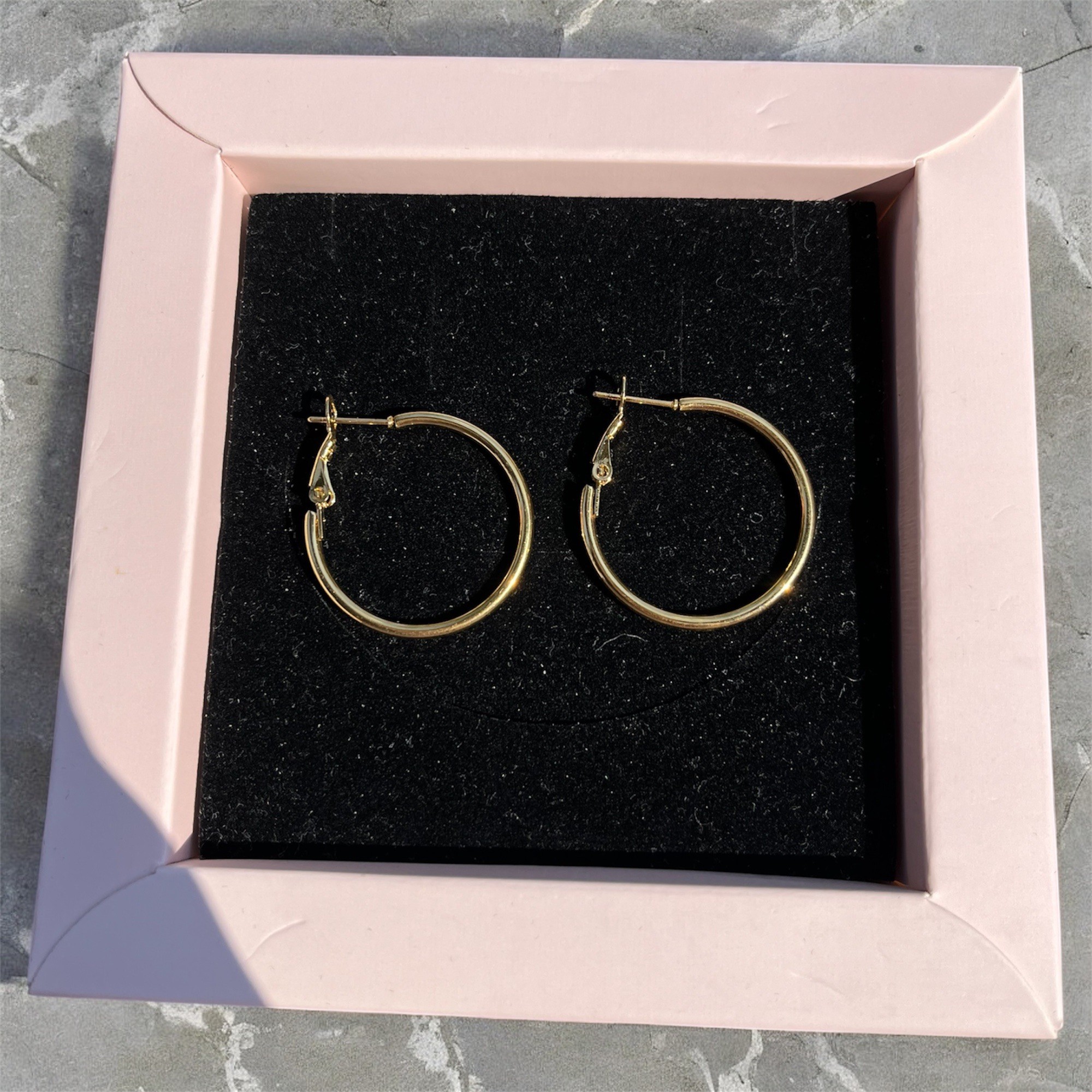 Çelik| Gold Halka Küpe