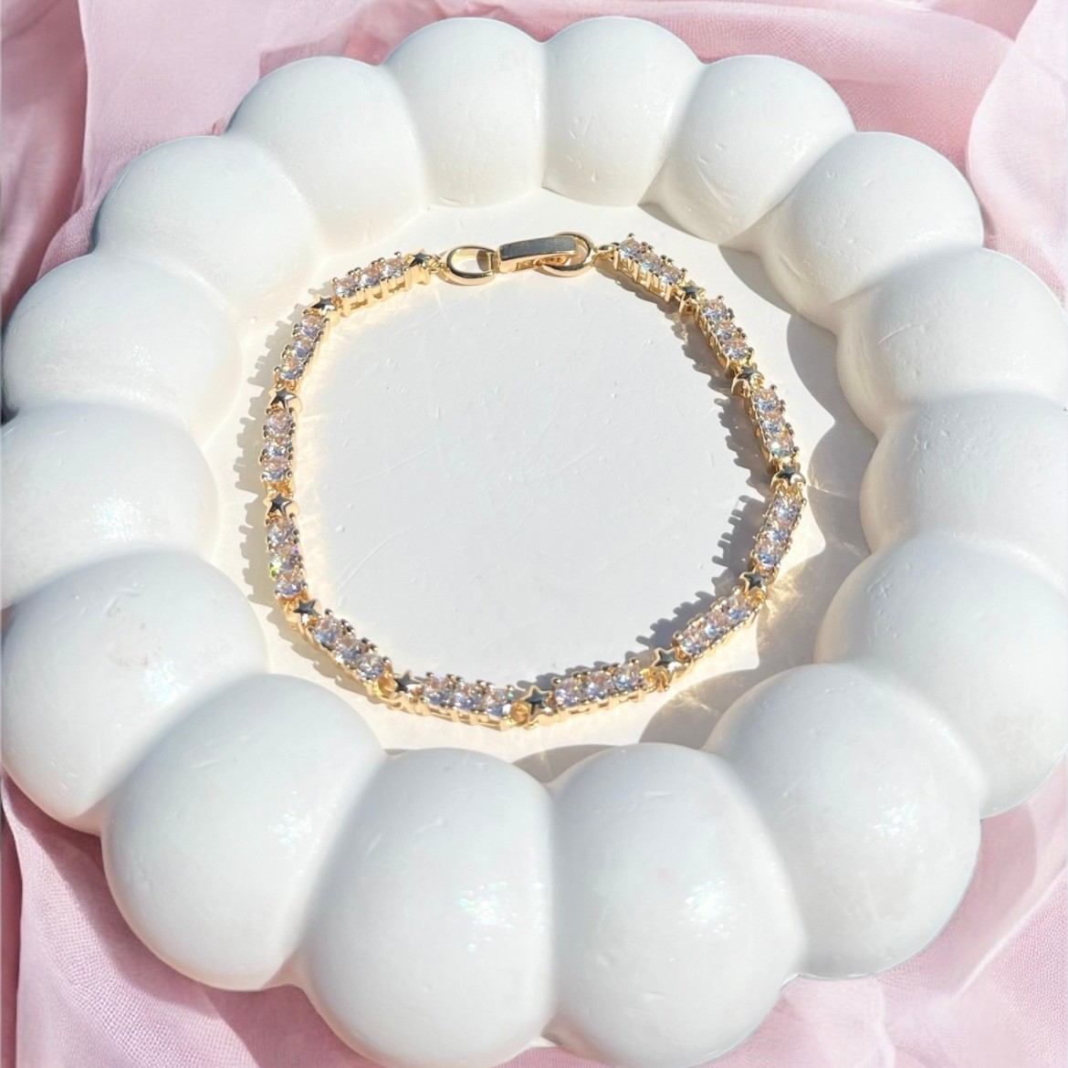 Vip Seri Gold yıldız bileklik