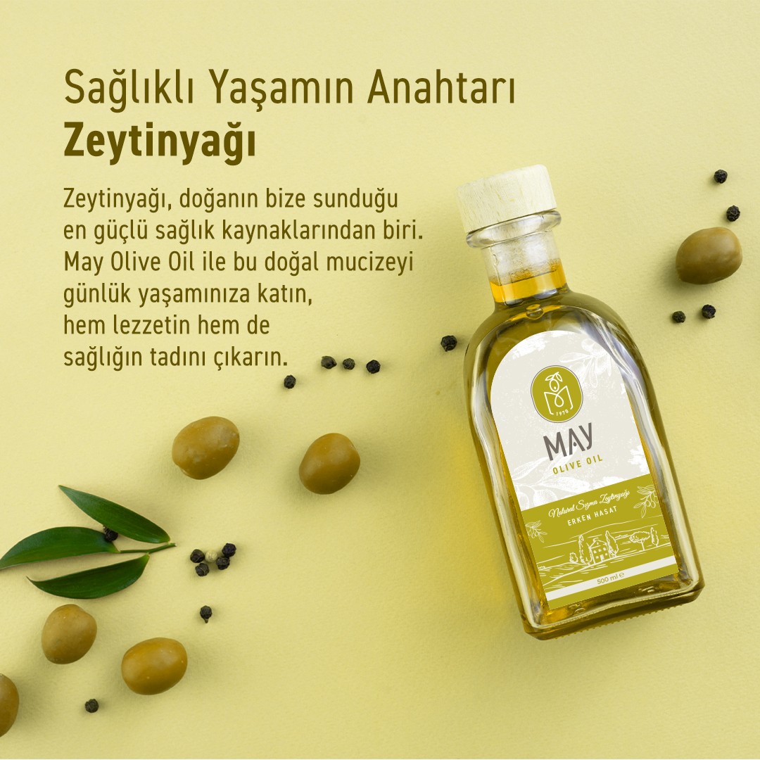 Soğuk Sıkım Erken Hasat Domat Sızma Zeytinyağı - 250 ML | MAY Olive Oil