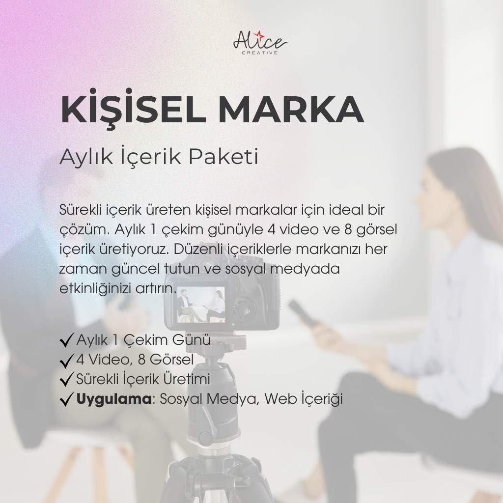 Kişisel Marka Aylık İçerik Paketi 