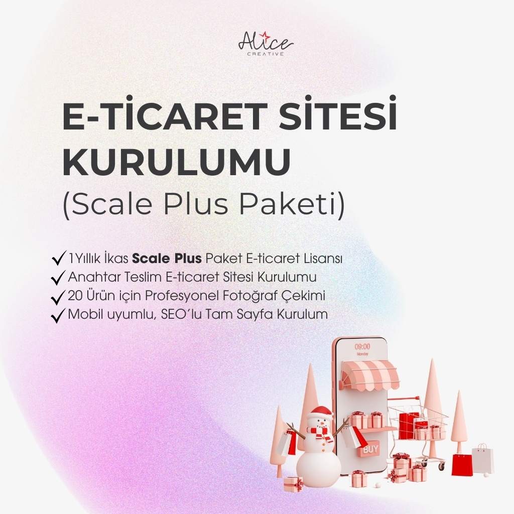 E-Ticaret Sitesi Kurulumu (Scale Plus Paket)