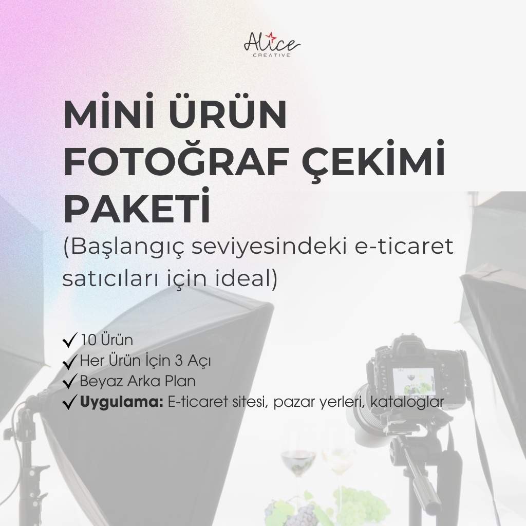 Mini Ürün Fotoğraf Çekimi Paketi