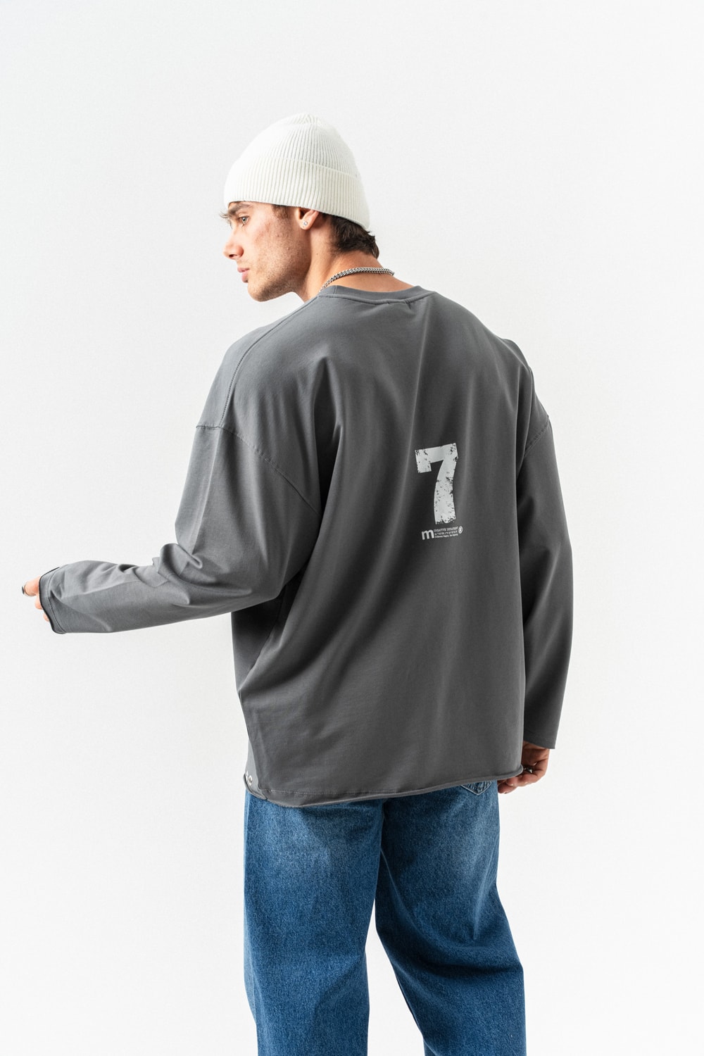 Seven Bisiklet Yaka Sweatshirt