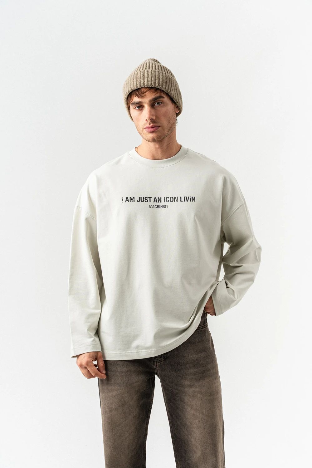 Livin Icon Bisiklet Yaka Sweatshirt