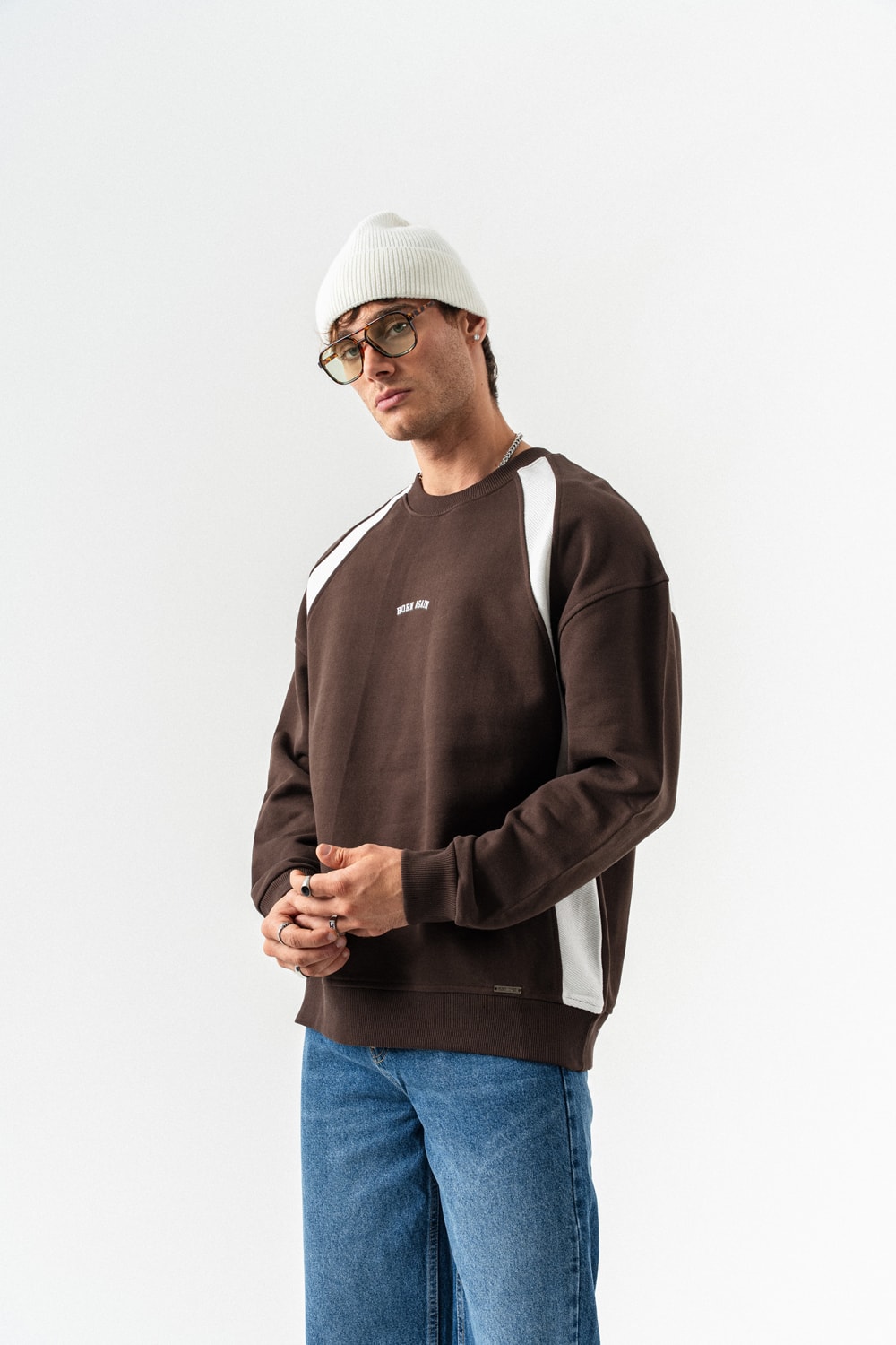 Born Again Bisiklet Yaka Sweatshirt