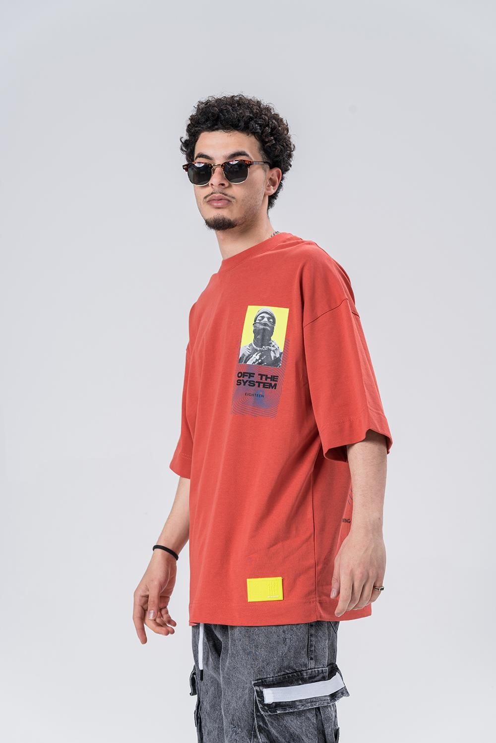 Progress  Bisiklet Yaka Oversize T-shirt