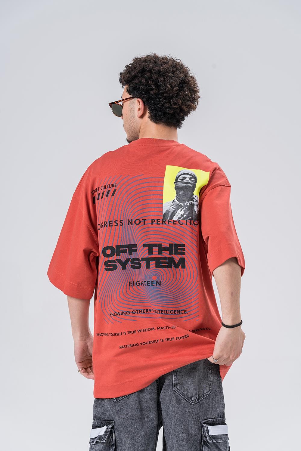 Progress  Bisiklet Yaka Oversize T-shirt