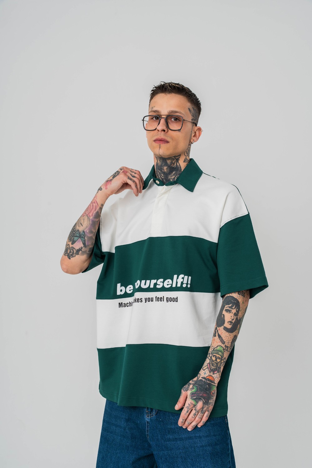 Be Yourself Polo Yaka T-shirt