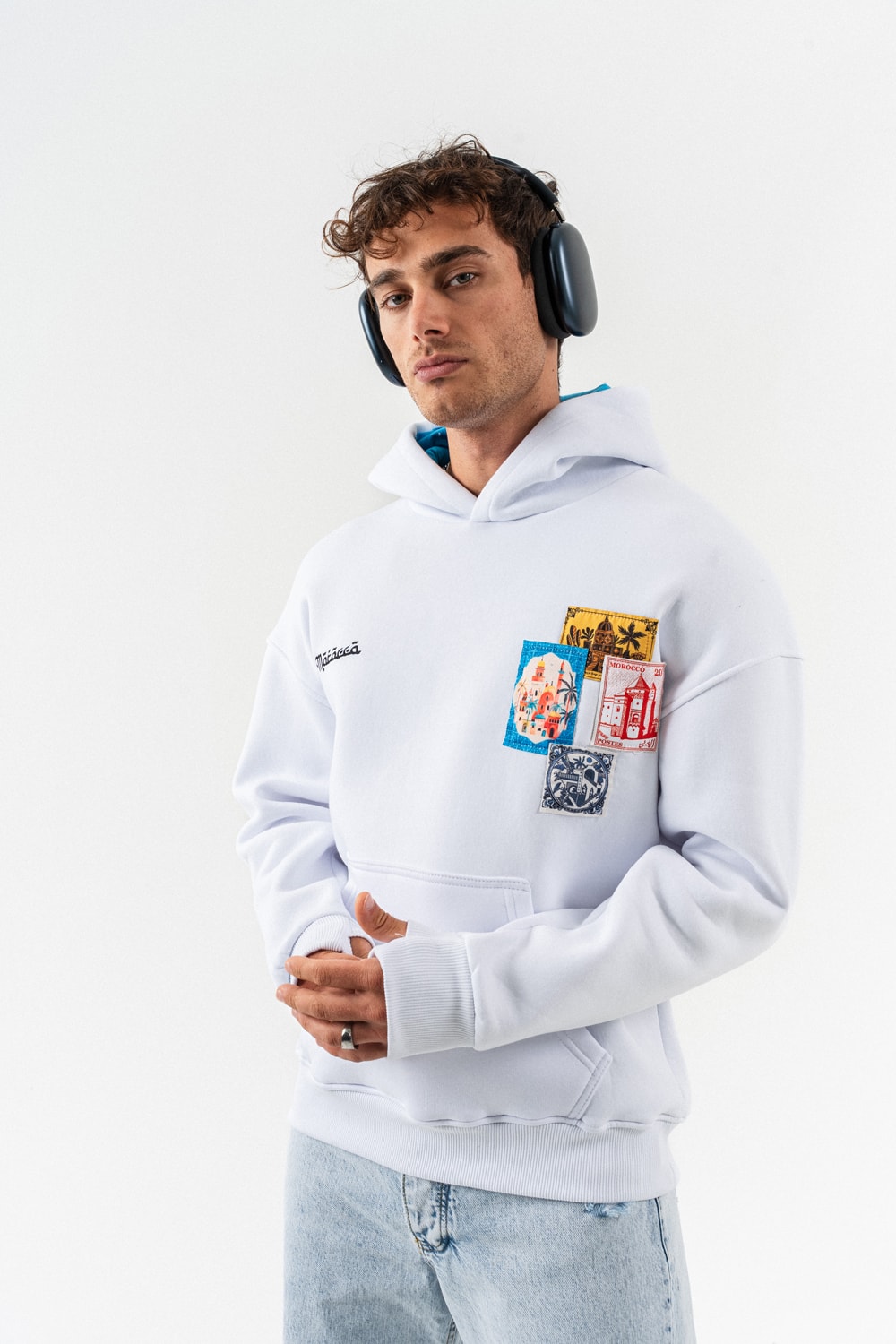 Morocco Nakış ve Patch Detay Sweatshirt Hoodie