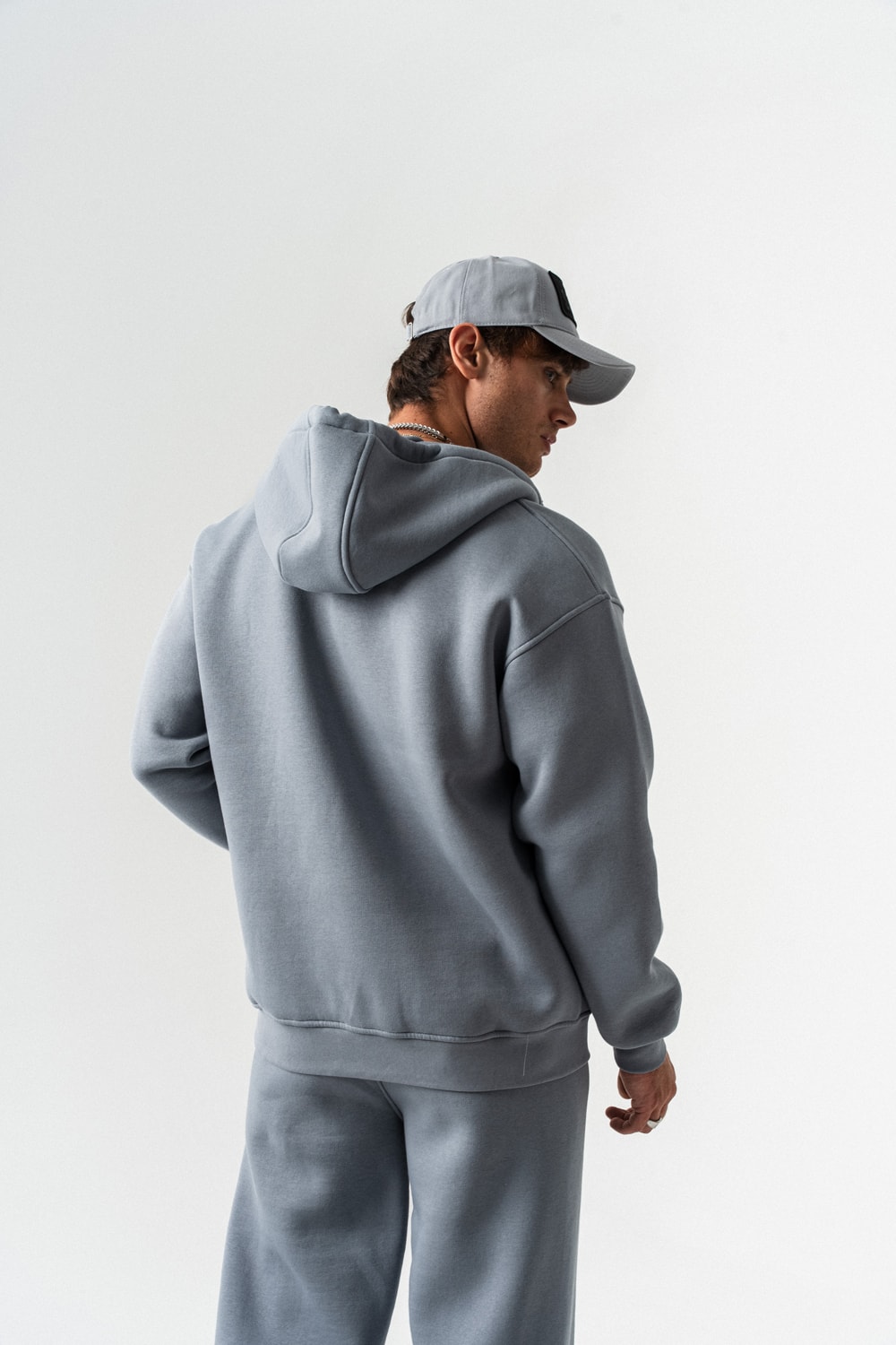 Brickstorm Fermuarlı Hoodie ve Baggy Eşofman Takımı - Antrasit