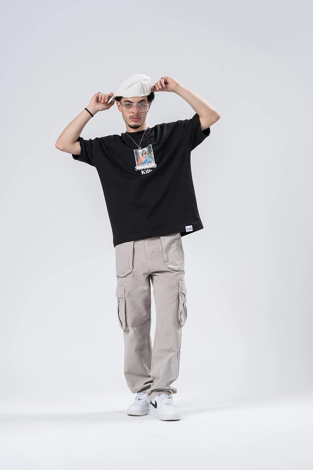 Warning  Bisiklet Yaka Oversize T-shirt