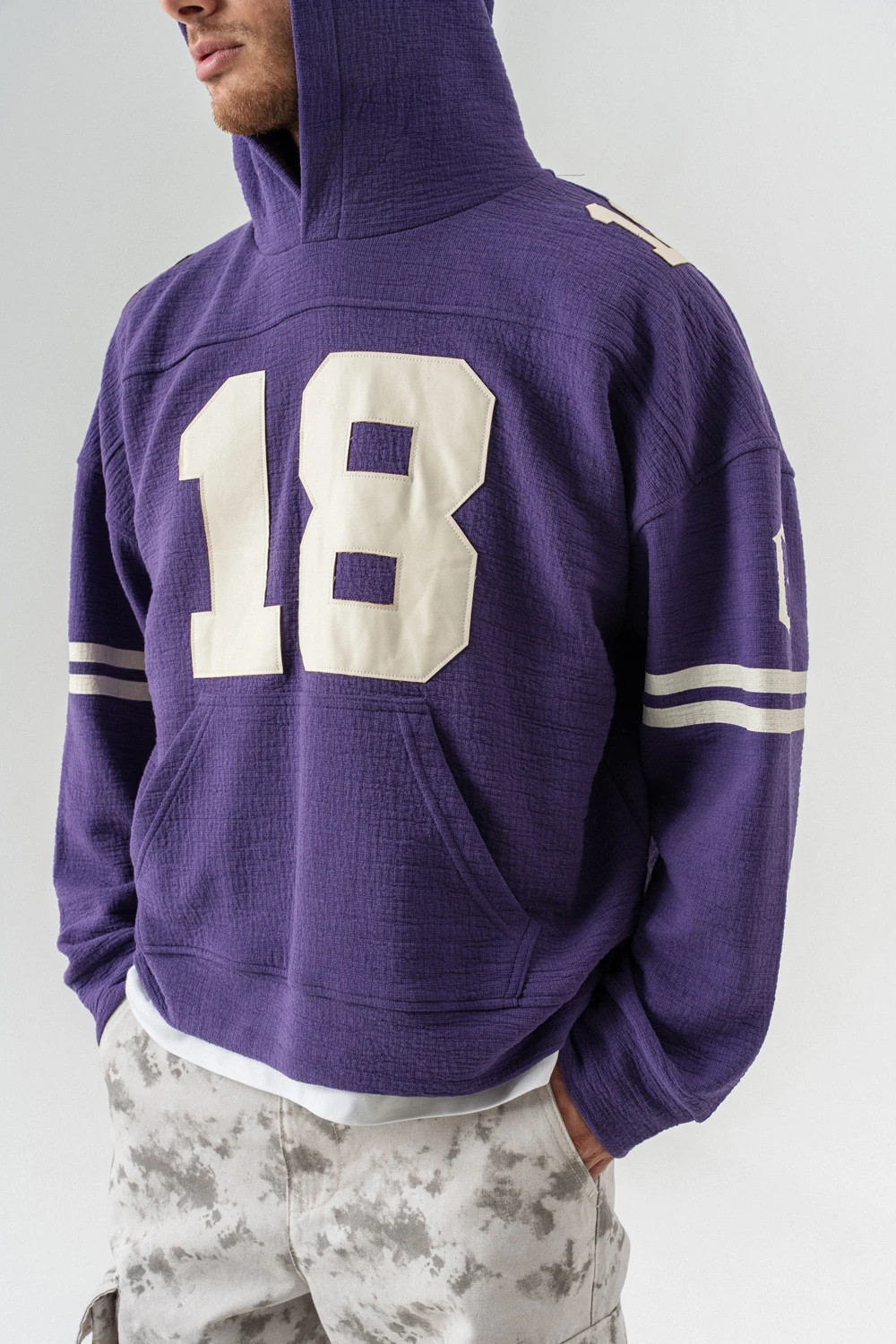 Guard 18 Patch Nakışlı Kapüşonlu Sweatshirt