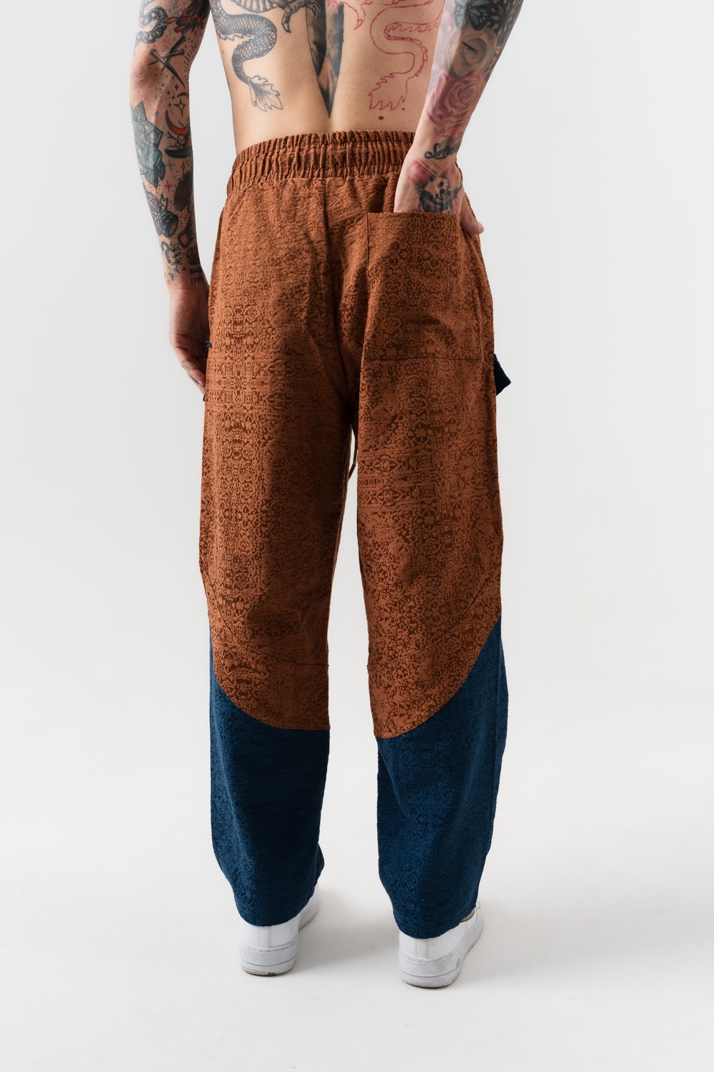 Benjamin Cep Detaylı Rug Desen Pantolon