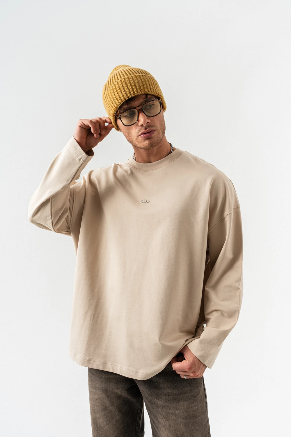 Airvoid Basic Bisiklet Yaka Sweatshirt