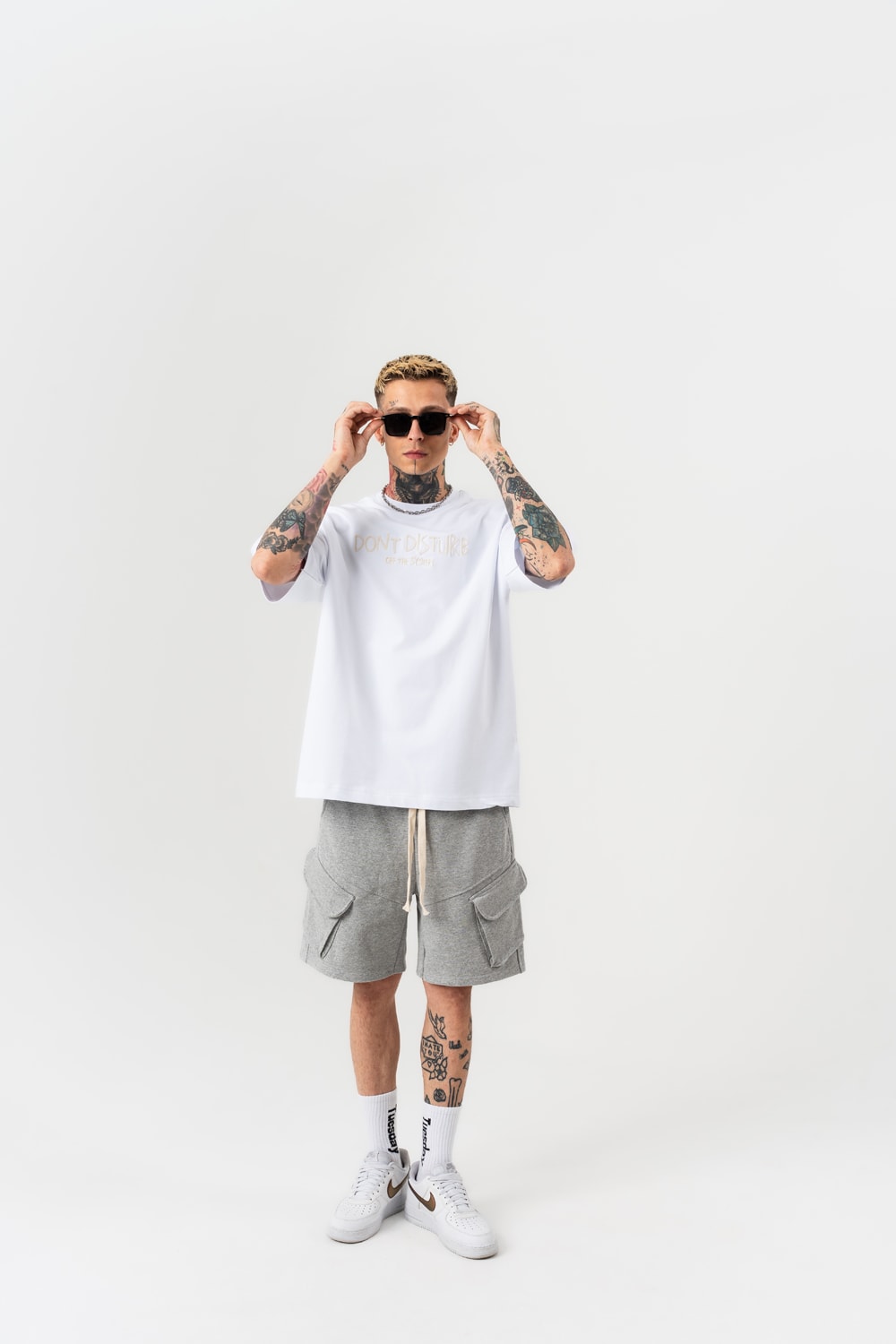 Disturb Nakış Detaylı Oversize T-shirt