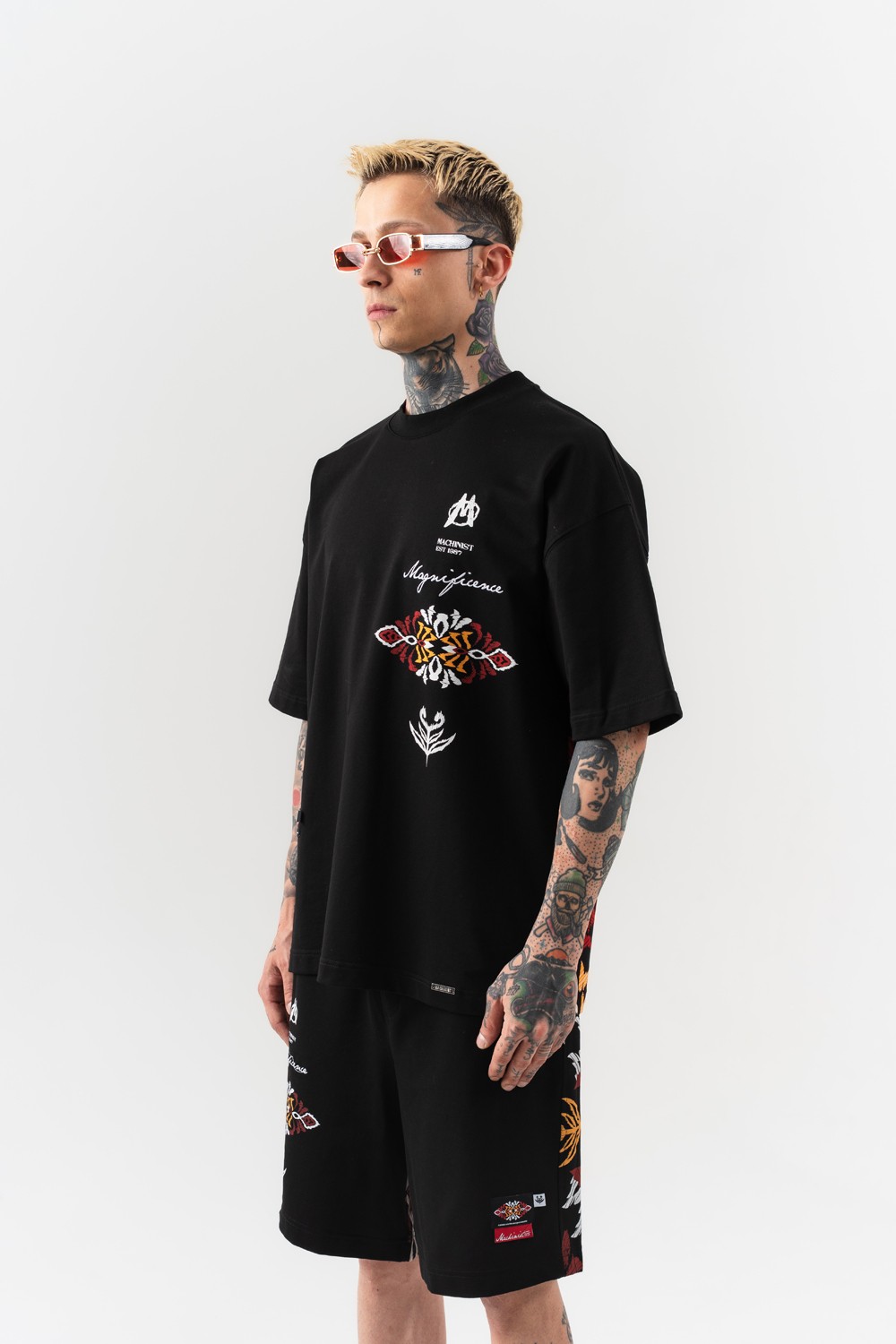 Magnificence Motif ve Nakış Detaylı Oversize T-shirt
