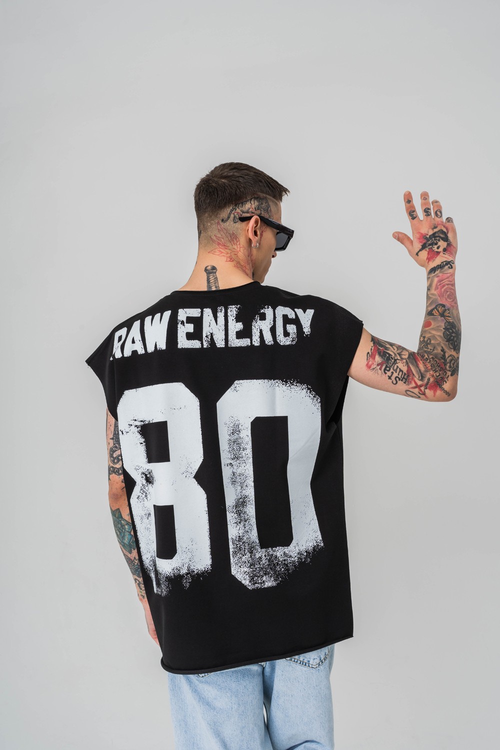 Raw Energy Kolsuz Oversize T-shirt