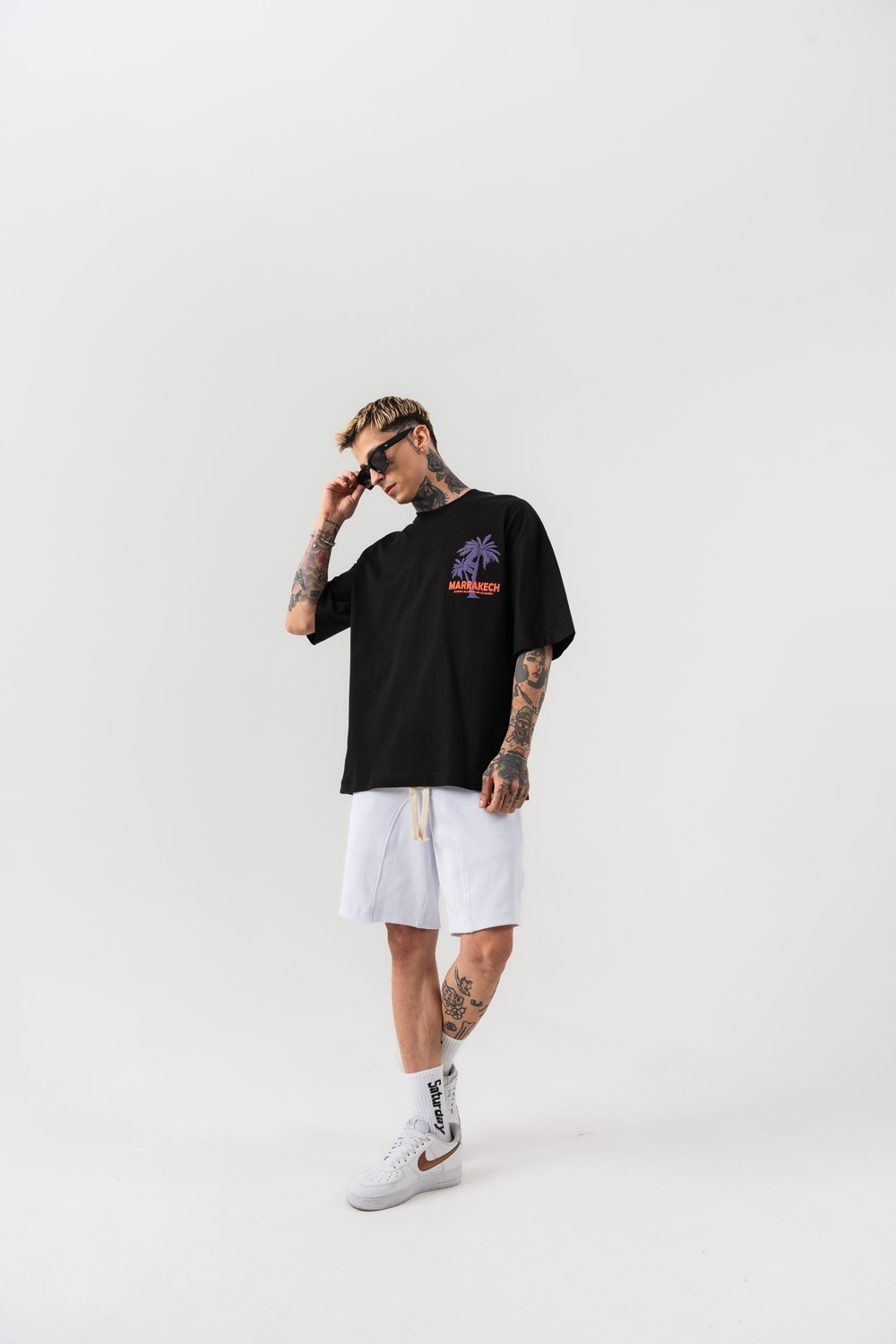 Marrakech Sırt Baskılı Oversize T-shirt
