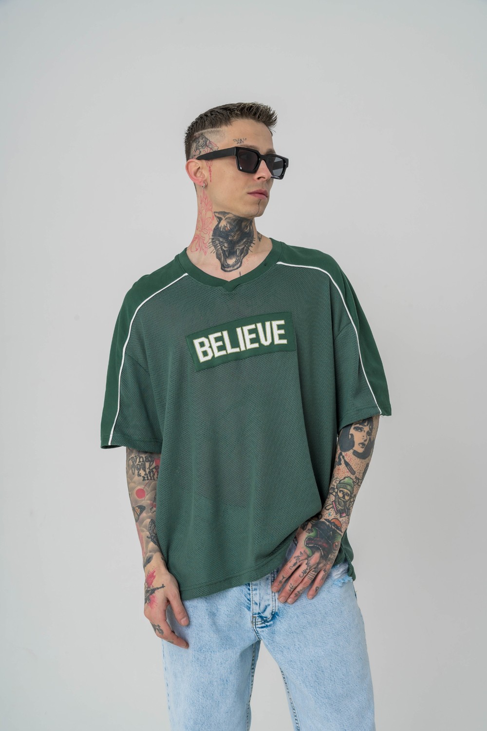 Believe Örme Kumaş Oversize T-shirt