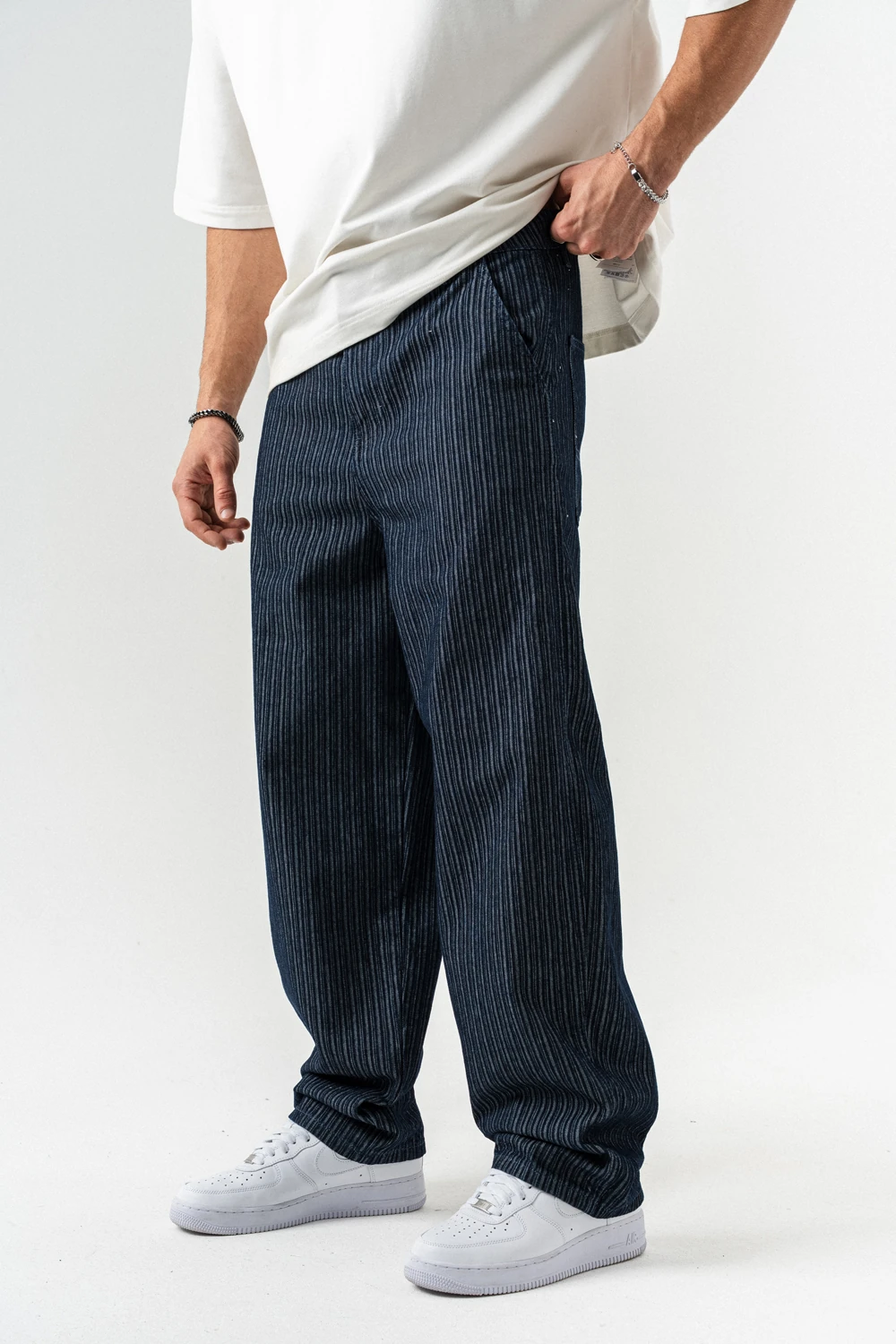 Monoplain Yıkamalı Baggy Jean Pantolon